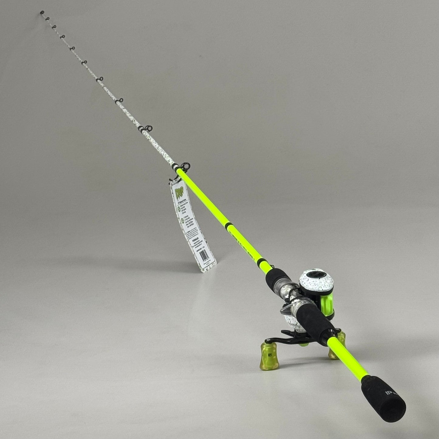 PROFISHIENCY Drip Bait Cast Patterned Fishing Rod Combo 7ft White DRIPWBC7MHFC