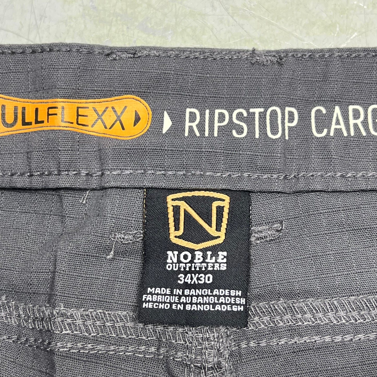 NOBLE OUTFITTERS Full Flexx Ripstop Cargo Pant Men's Sz 34x30 Wolf Grey 18449