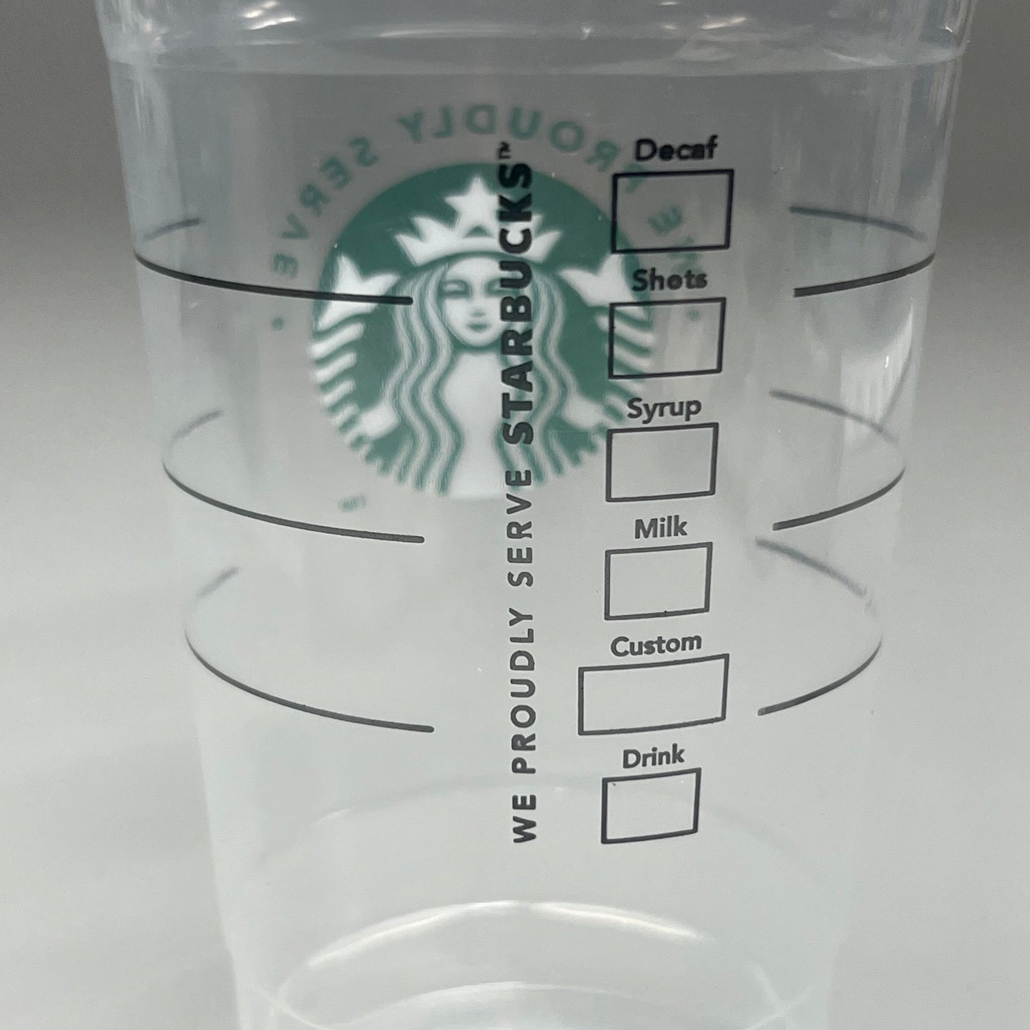 ZA@ NESTLE STARBUCKS Case of 600 Plastic 26 oz Cold Cups (New)