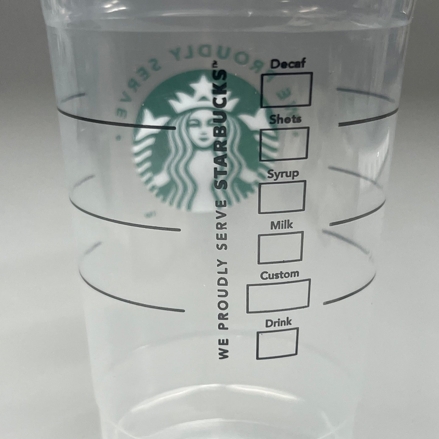 NESTLE STARBUCKS (600 PACK) Plastic 26 oz Cold Cups Clear (New)