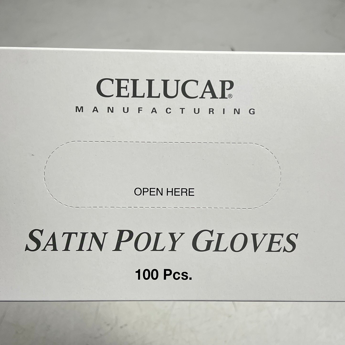CELLUCAP (1000 PACK) Dispose Satin Poly Food Service Gloves  Sz L Clear SG-5LDM