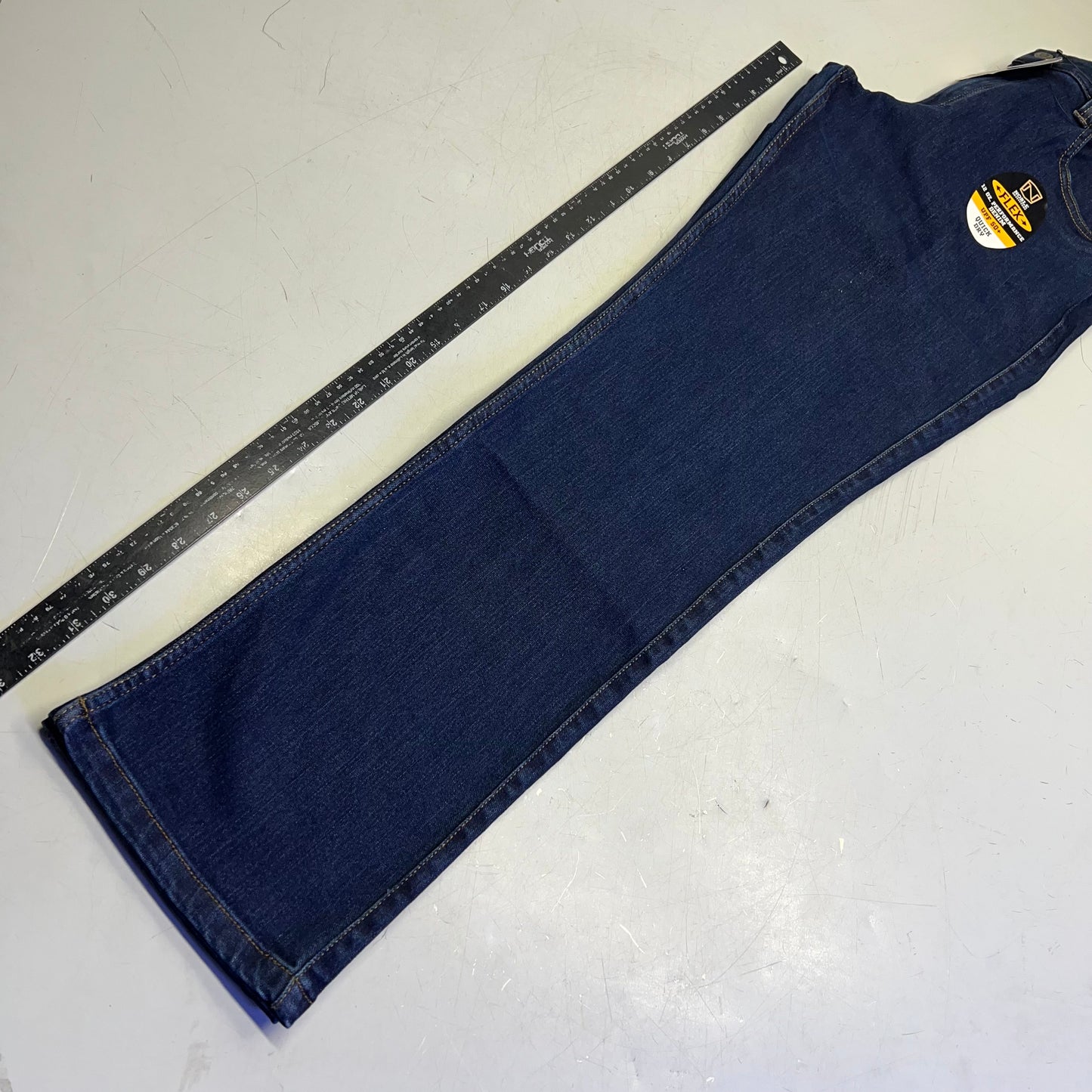 NOBLE OUTFITTERS Flex Denim 5-Pocket Work Pant Men's Sz 34x34  Indigo 18458