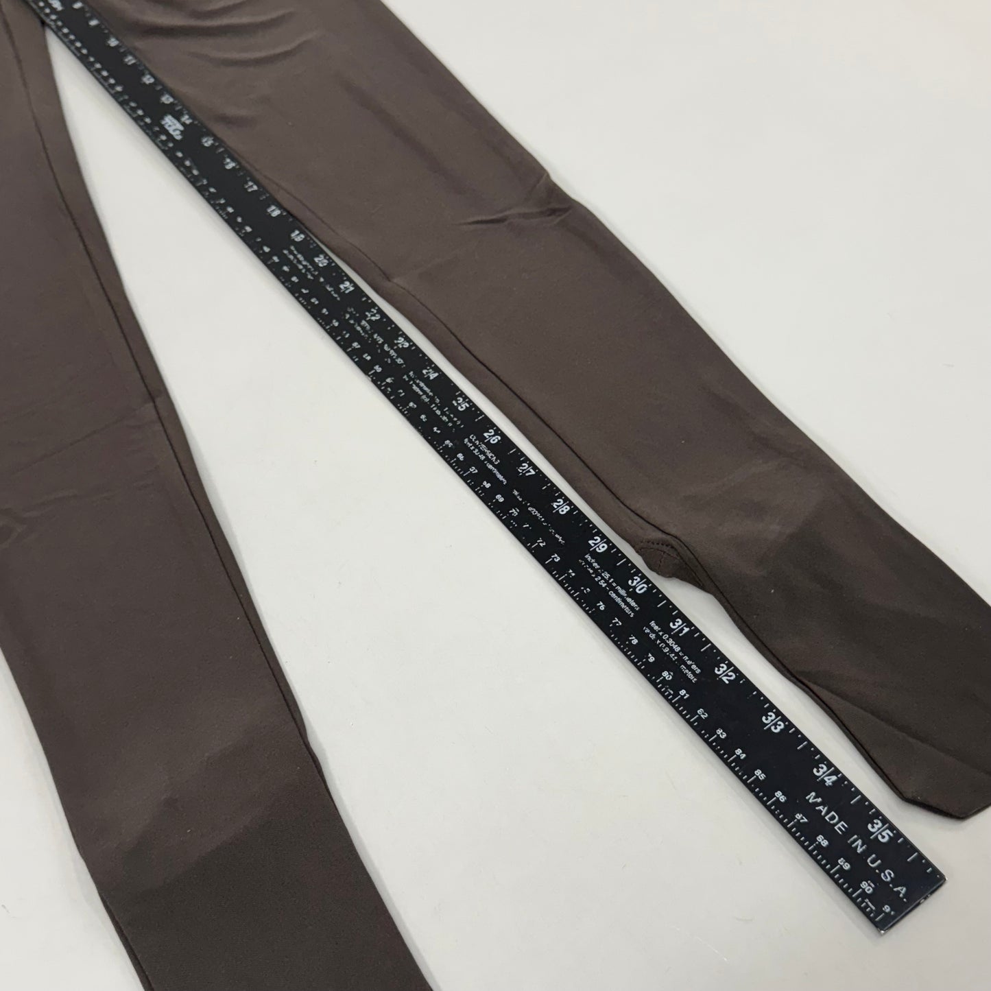 NORMA KAMALI One Shoulder Snake Mesh Catsuit Footsie Women's Sz XXS/32 Chocolate