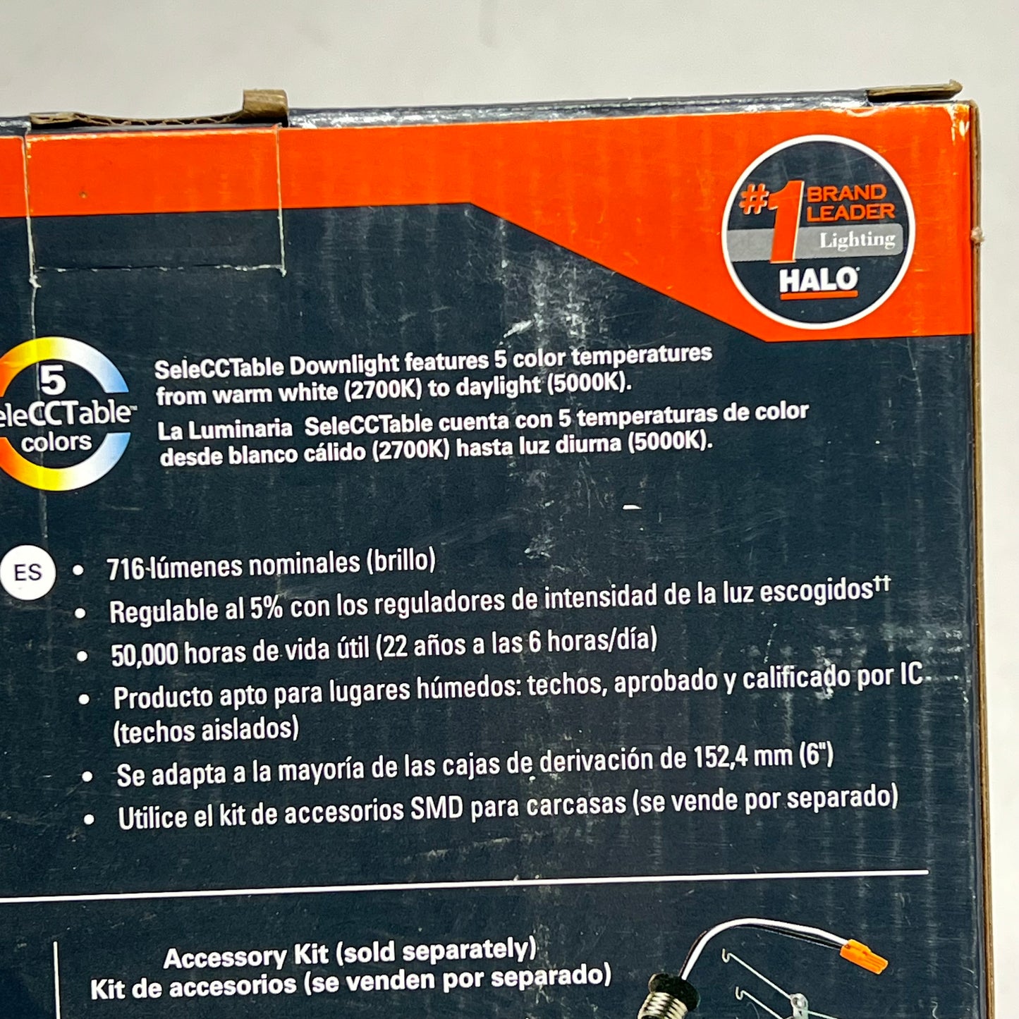 COOPER LIGHTING Halo Surface Mount Light 6" Surface Downlight 5 Color SMD6R69SWH