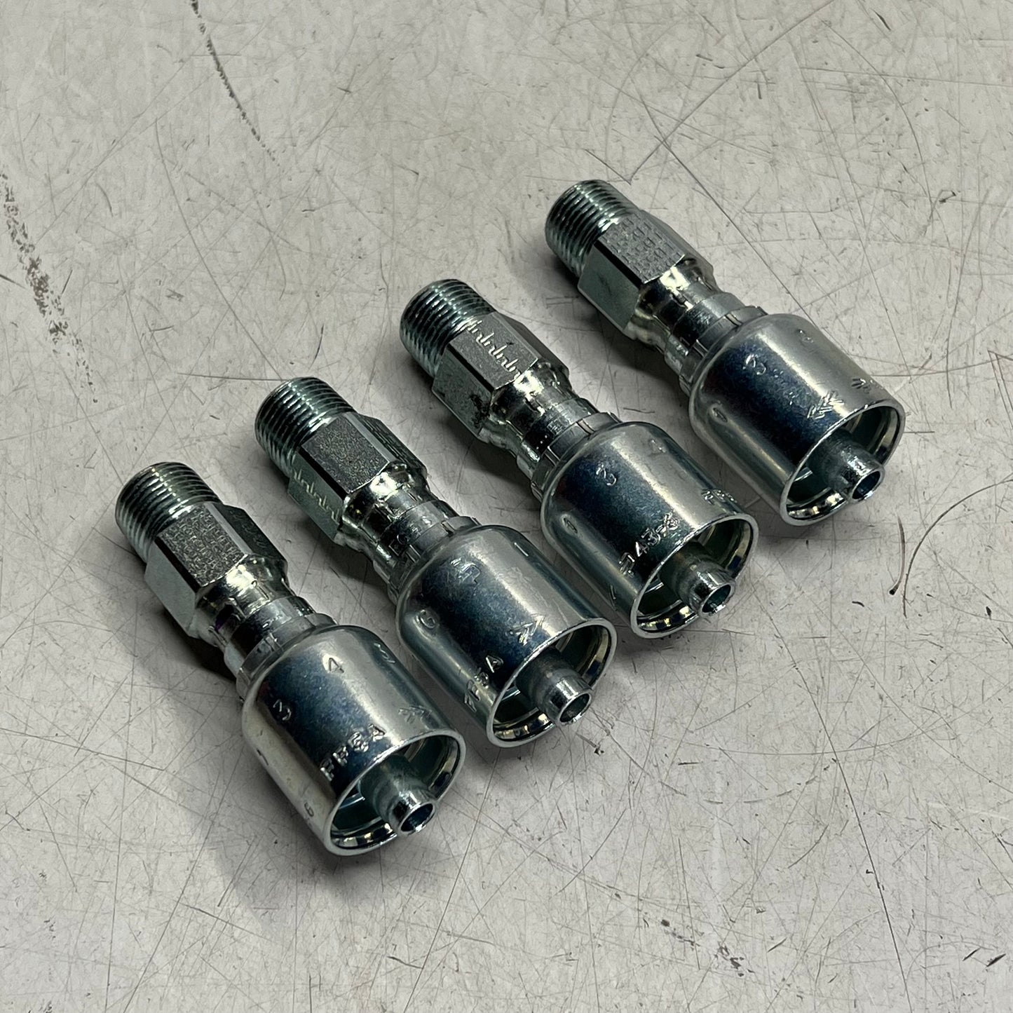 PARKER (4 PACK) Hannifin Hydraulic Hose Fitting Steel 3/8 Thread KP81354