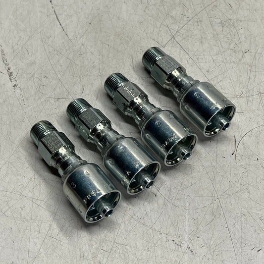 PARKER (4 PACK) Hannifin Hydraulic Hose Fitting Steel 3/8 Thread KP81354
