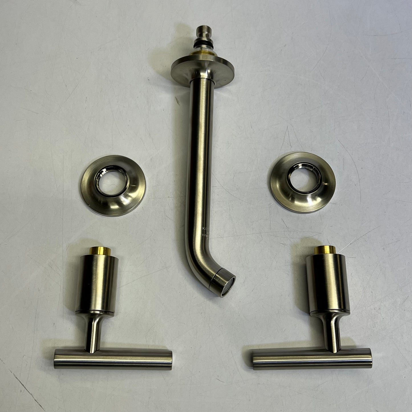 KOHLER Purist Wall Mount Faucet Trim Vibrant Brushed Nickel T14413-4-BN (Nicked)