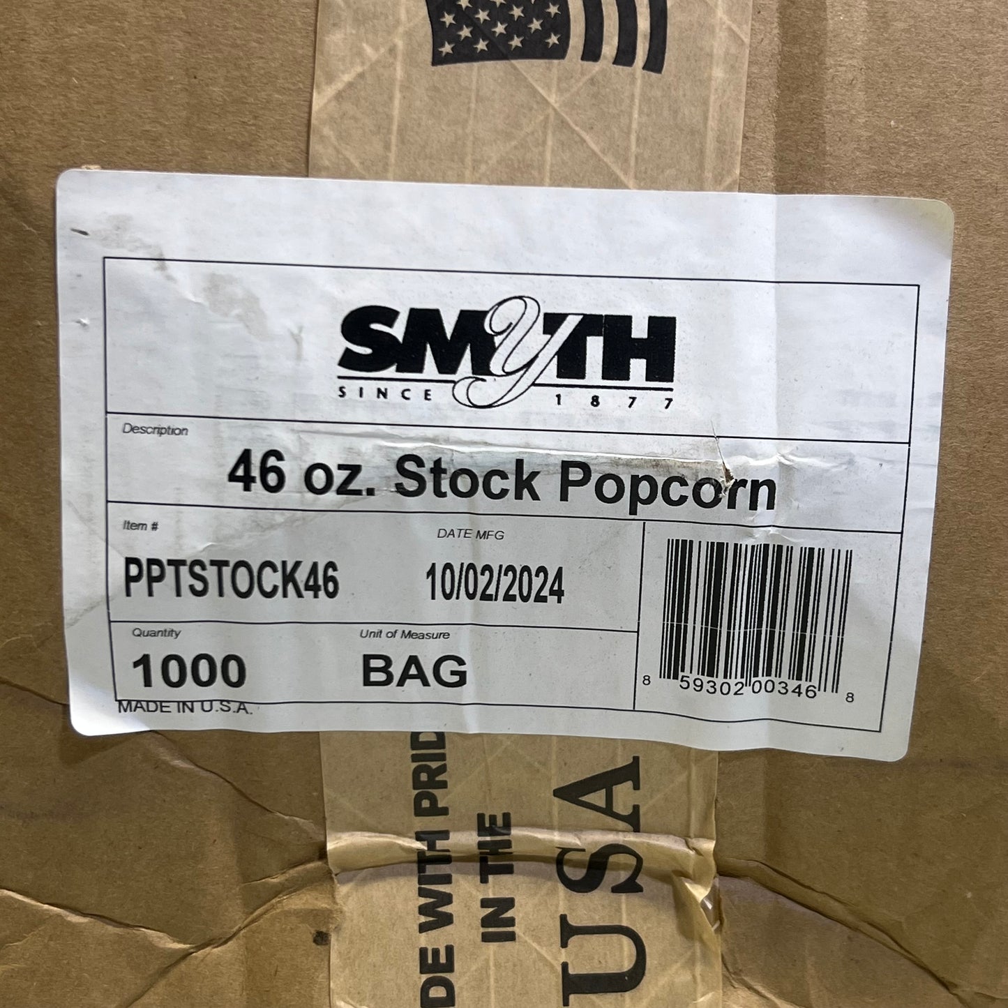 ZA@ Pallet of PUREPACK (7000 Bags) Popcorn Paper Bags 46 oz.