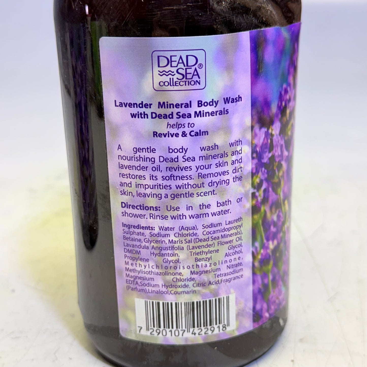 ZA@ DEAD SEA COLLECTION (2 PACK) Lavender Mineral Body Wash Calming 33.8 Fl Oz (As- Is)