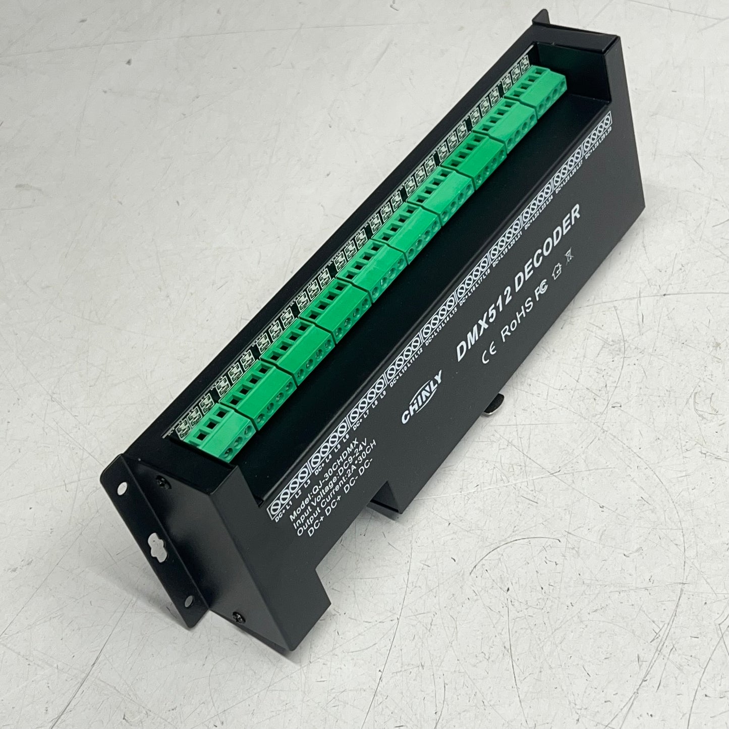 CHINLY Decoder 30 Ch Rgb Led Strip Light Dimmer 24V Controller QJ-30CHDMX