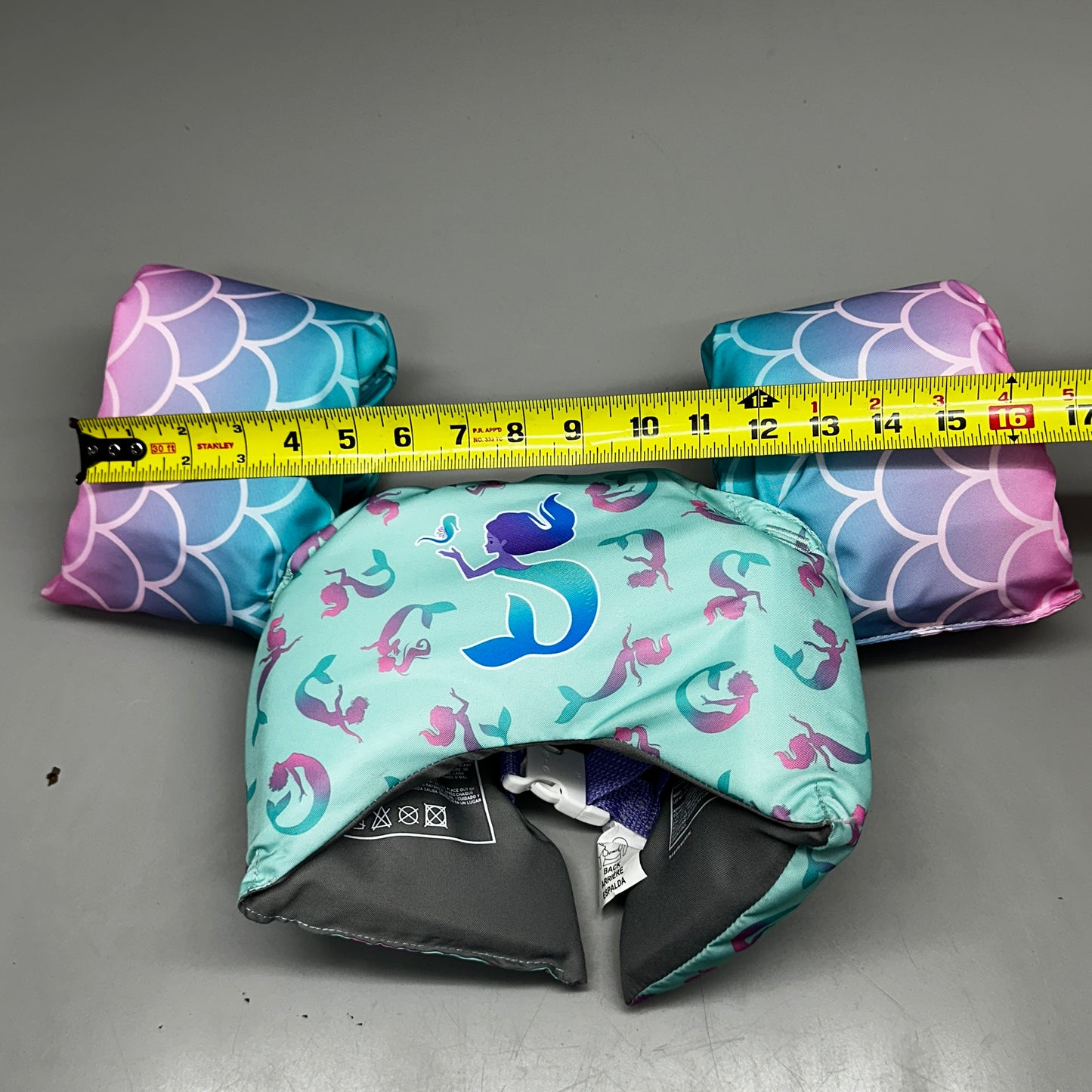 SWIMWAYS Swim Trainer Life Vest for Kids 33-55 lbs Mermaid 6067588