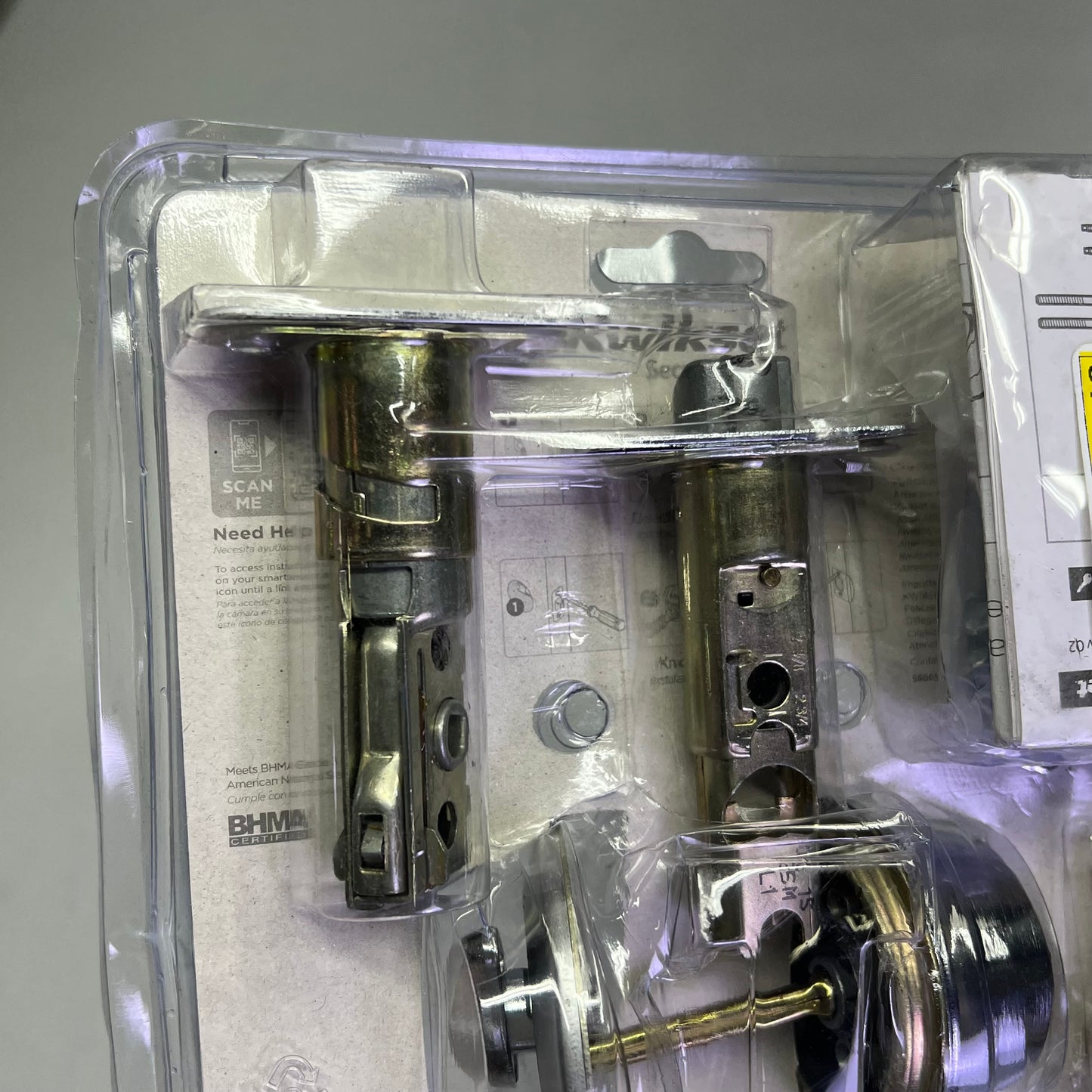 KWIKSET Combo Tylo Security Set Deadbolt Keyed One Side Satin Chrome 96900-252