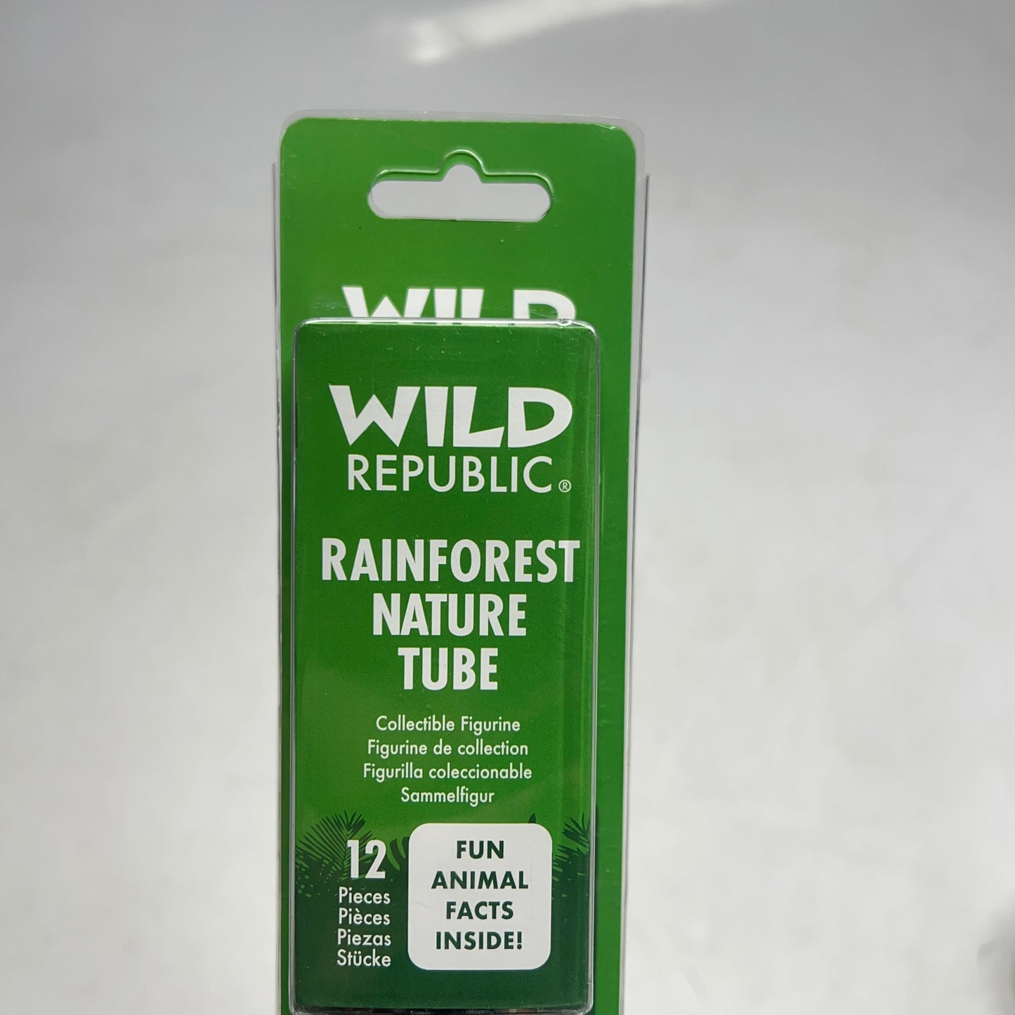 ZA@ WILD REPUBLIC (12 PIECES) Tube Of Collectable Rainforest Figurines & Playmat B