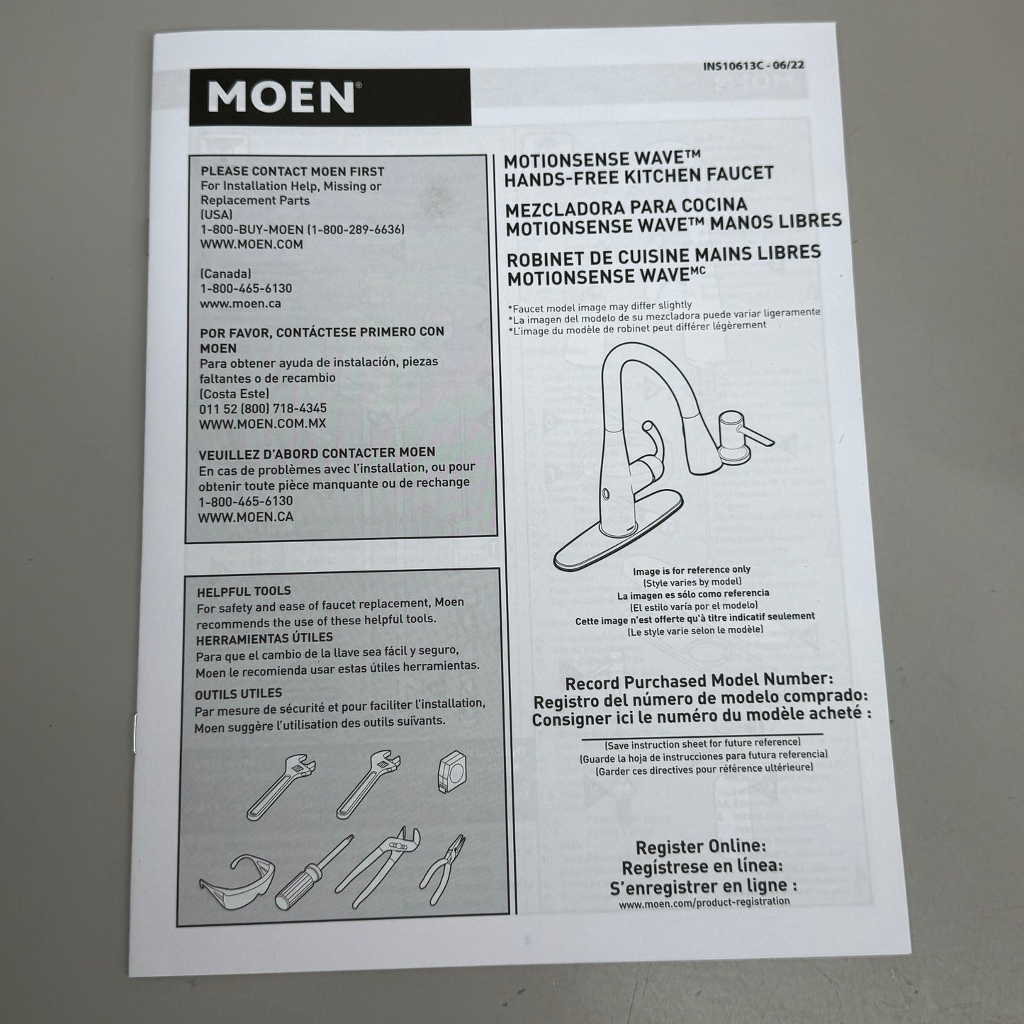 MOEN Riley MotionSense 1 Handle Arc Pulldown Kitchen Faucet Matte Black 7402EWBL