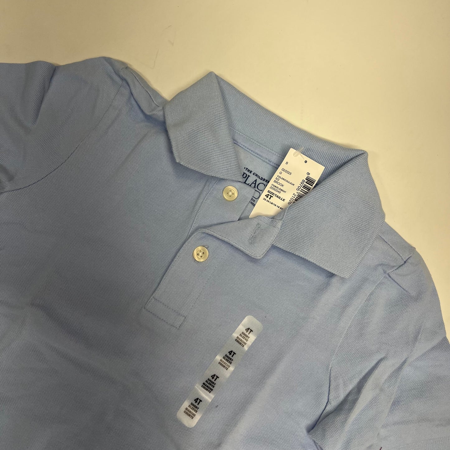 ZA@ (LOT OF 5) 3 Button Short Sleeve Polo Shirts  Boy's Sz 4T Yellow, Navy, Light Blue & White