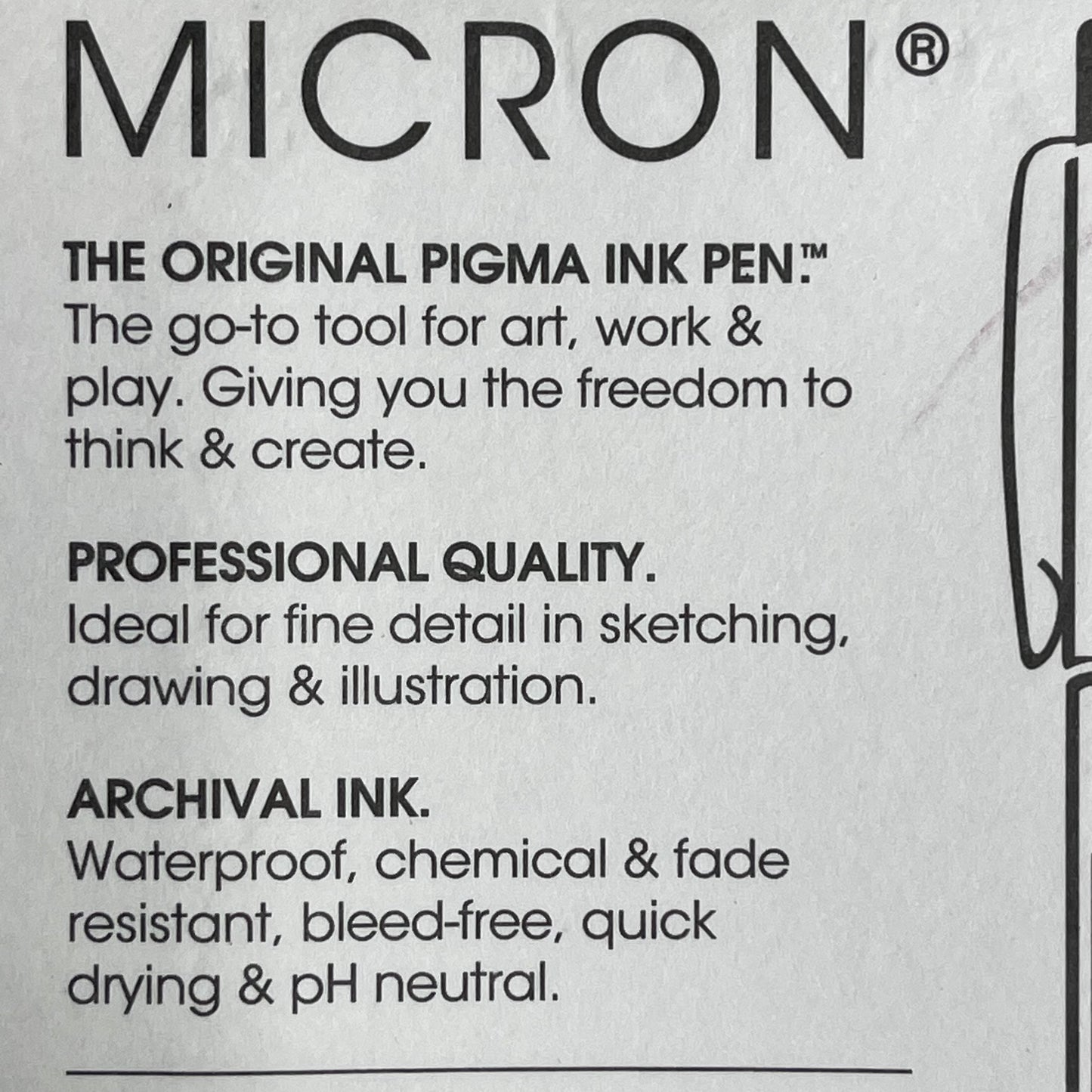SAKURA (6-PACK) Pigma Micron Pens 0.25mm Black 50020