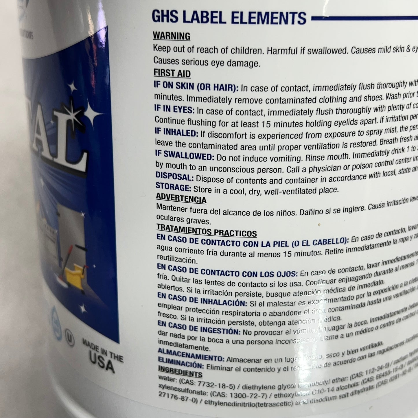ZA@ SKYLINE  Pro Cleaning Solutions Total Concentrated Degreaser Cleaner 1 Gallon