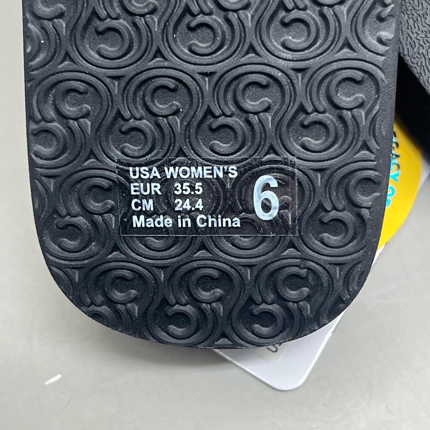 COBIAN Skinny Bounce Comfortable Synthetic Strap Women's Sz 6 Black SKI25-001-06