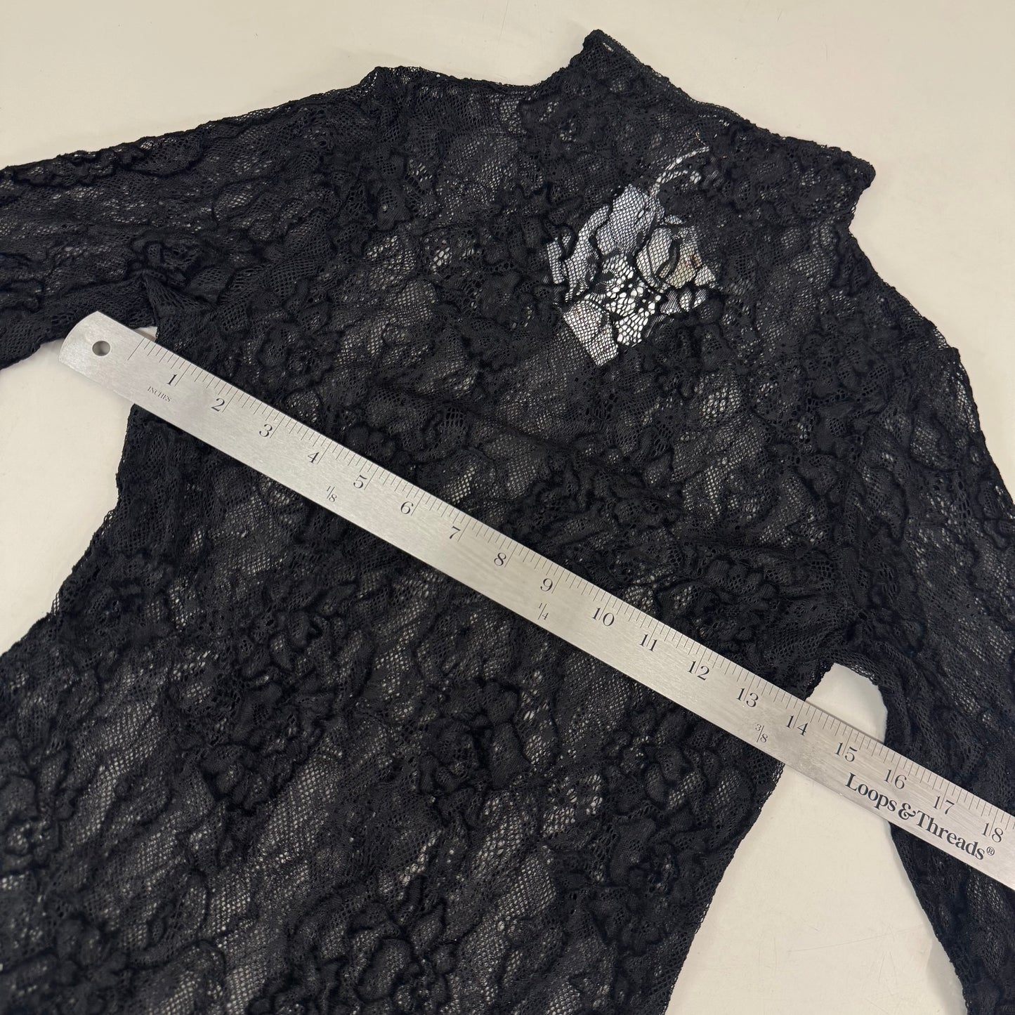 GOOD AMERICAN Mesh Bodysuit Medium Black001 GB0633