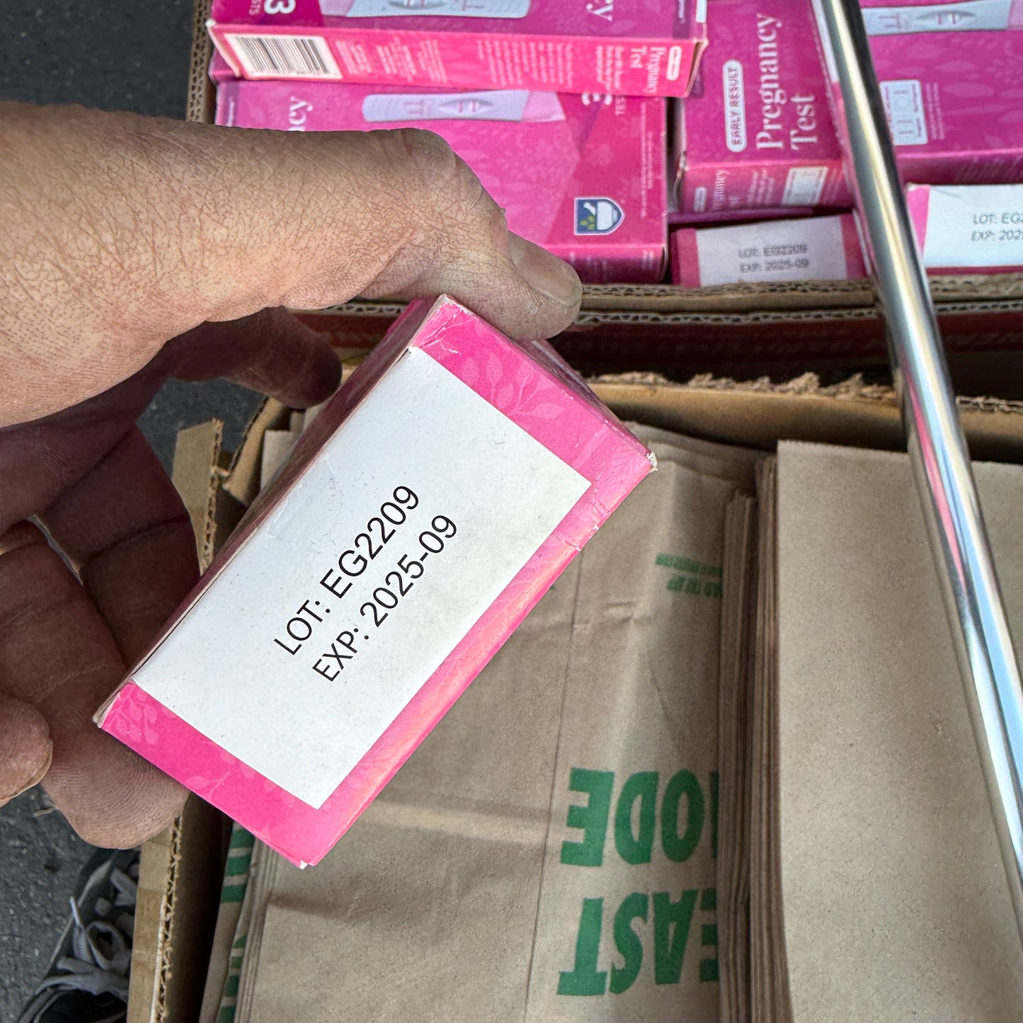 ZA@ Pallet of MIXED Industrial, RAWVELO Energy Gel, Paper Bags, Pipes, Expired Pregnancy Tests, & More! (AS-IS)