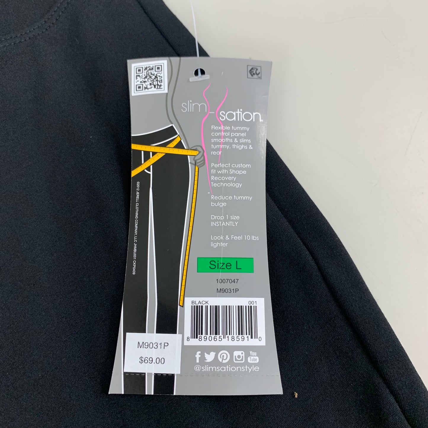 MULTIPLES Legging Petite Women's Sz L Black M9031P