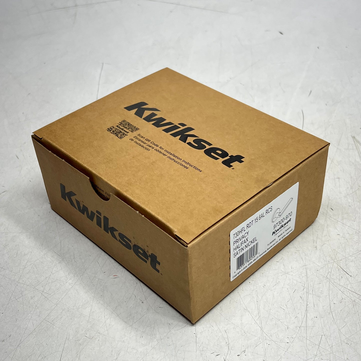 KWIKSET Halifax Privacy Bed/bath Handle Door Levers Satin Nickel 97300-970
