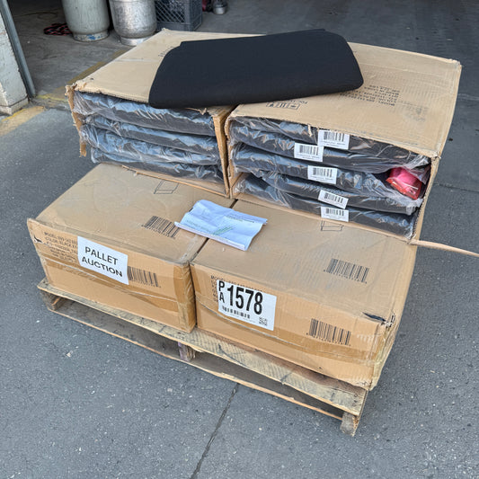 ZA@ Pallet of HERCULES Series Church Stacking Fabric Church Chair Back (Black)