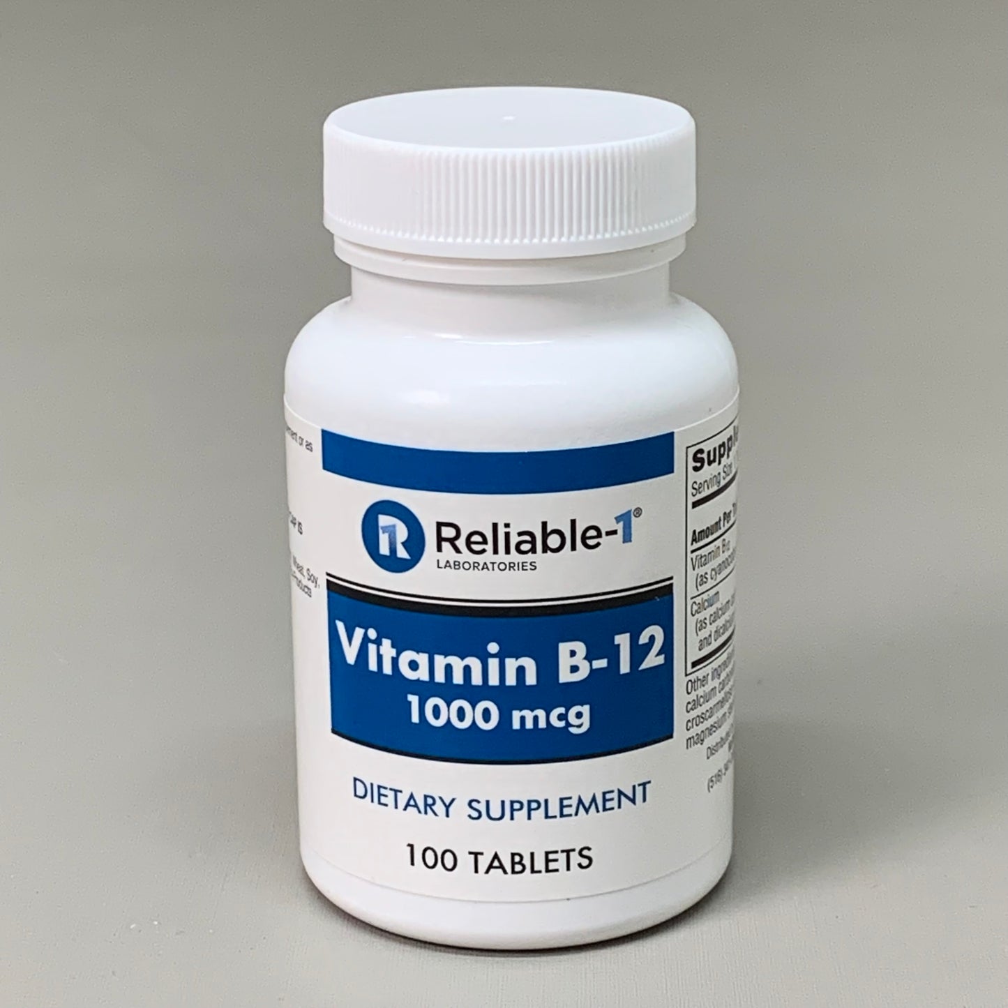 RELIABLE 1 (3 PACK!) Vitamin B-12 1000mcg Tablets 23G282 BB-07/2025