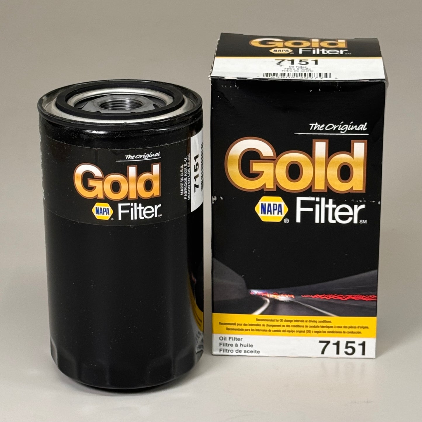 NAPA Original Gold Filter Microglass Media Material 1"-16 Thread 5 Micron 7151