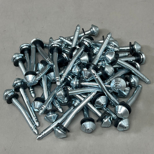 VMI LAMB WESTON (50 Pack) Curved Seal Cold Headed Bolt W/ Break Off Groove 4" Curved Bolt Chrome 0155-1826