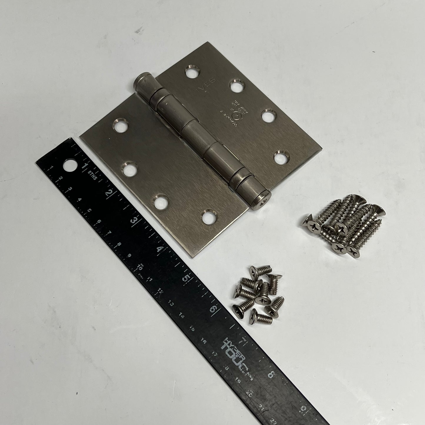 IVES (3 PACK) 5-Knuckle Full Mortise Butt Hinge 4.5X1.5 Stainless Steel 5BB1