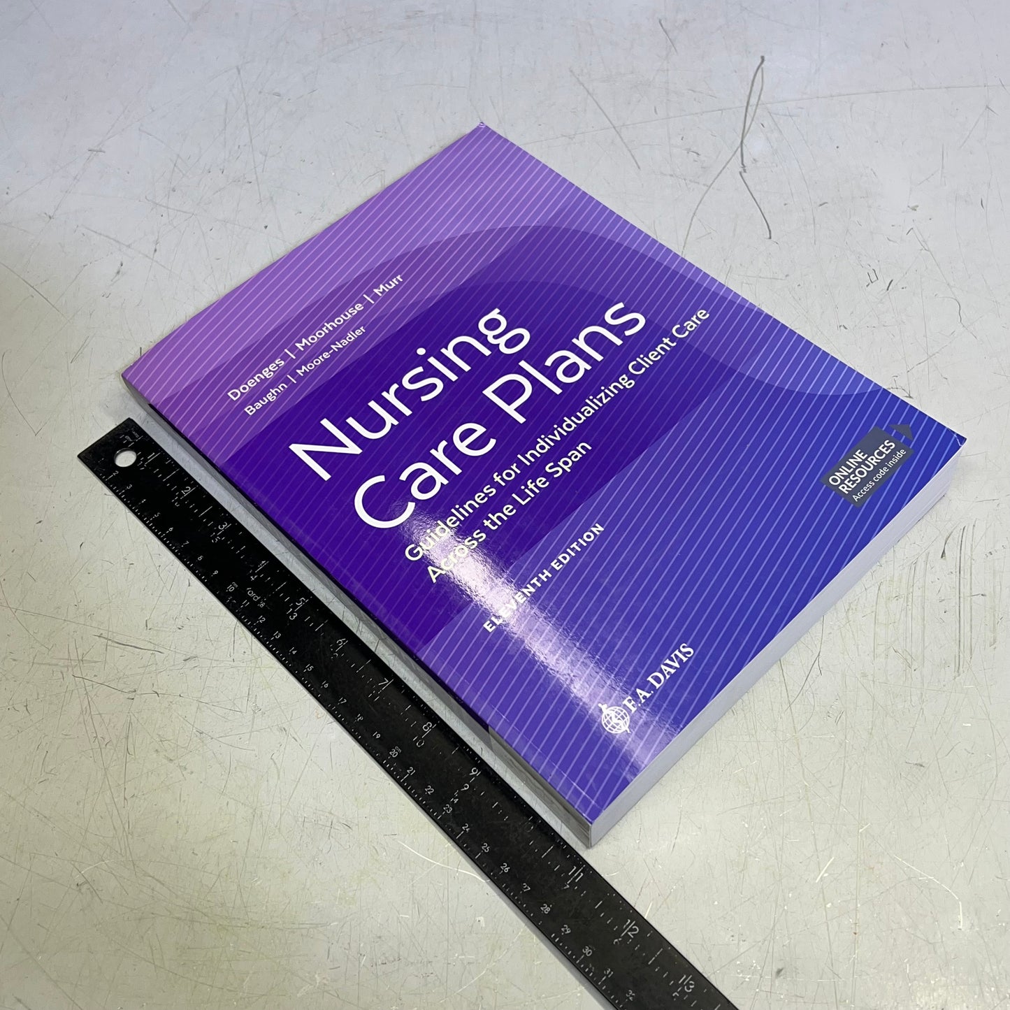 NURSING CARE PLANS 11TH EDITION Step-By-Step Paperback Book Marilynn E Doenges