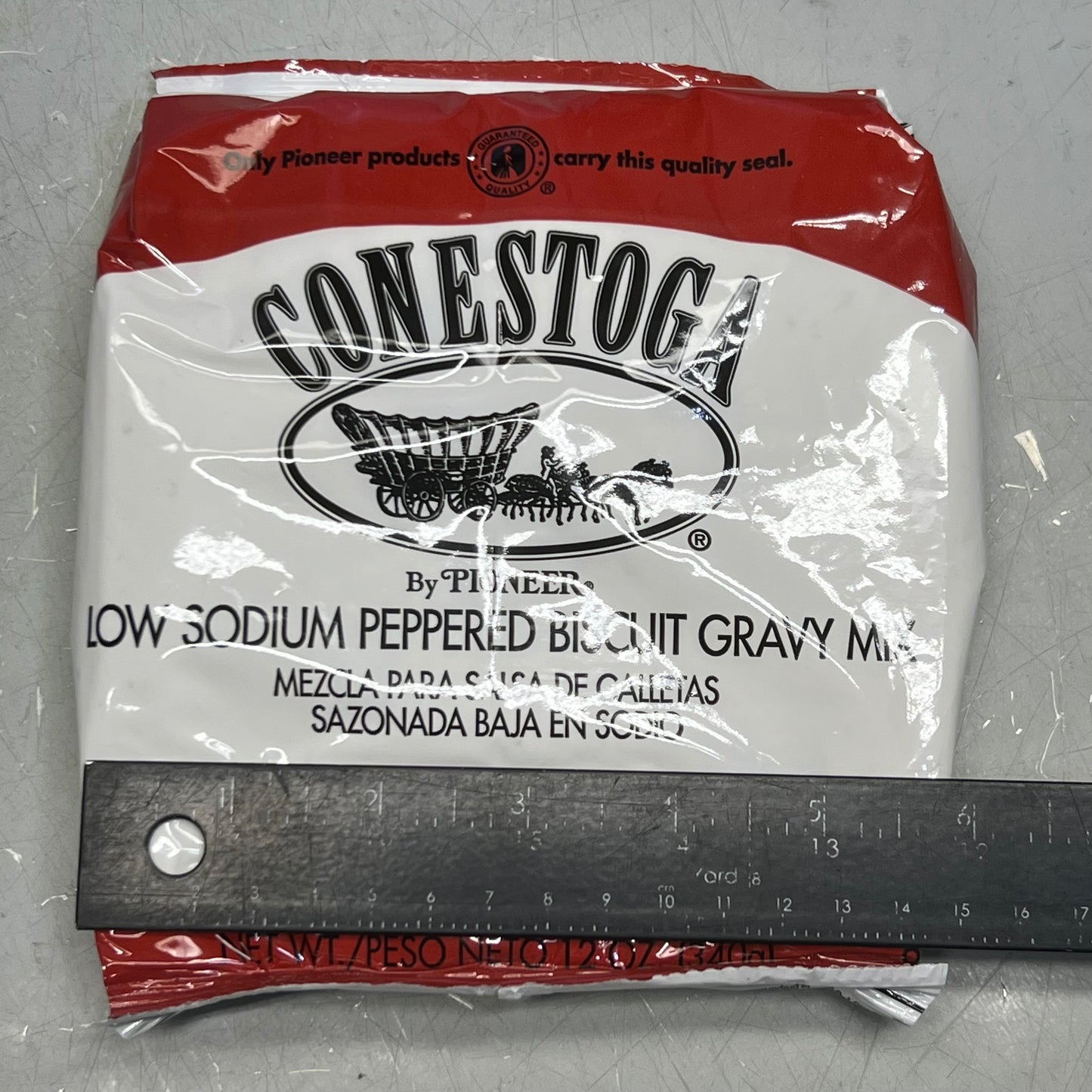 ZA@ CONESTOGA (12 PACK) Low Sodium Peppered Biscuit Gravy Mix 12 oz. 99484 A