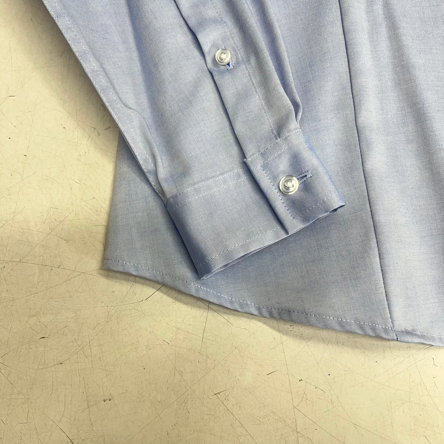 JONES New York Point Collar Long Sleeve Button Front Shirt Women's Sz S Blue