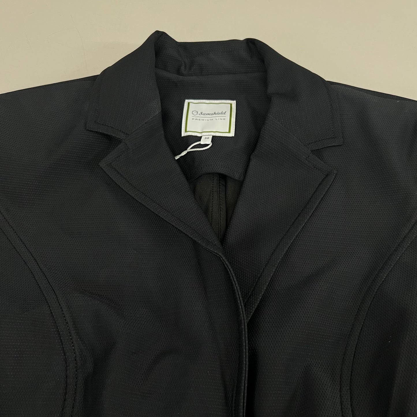 SAMSHIELD Florida Equestrian Riding Jacket Light Women's Sz US 6, UK 8, FR 36 Black