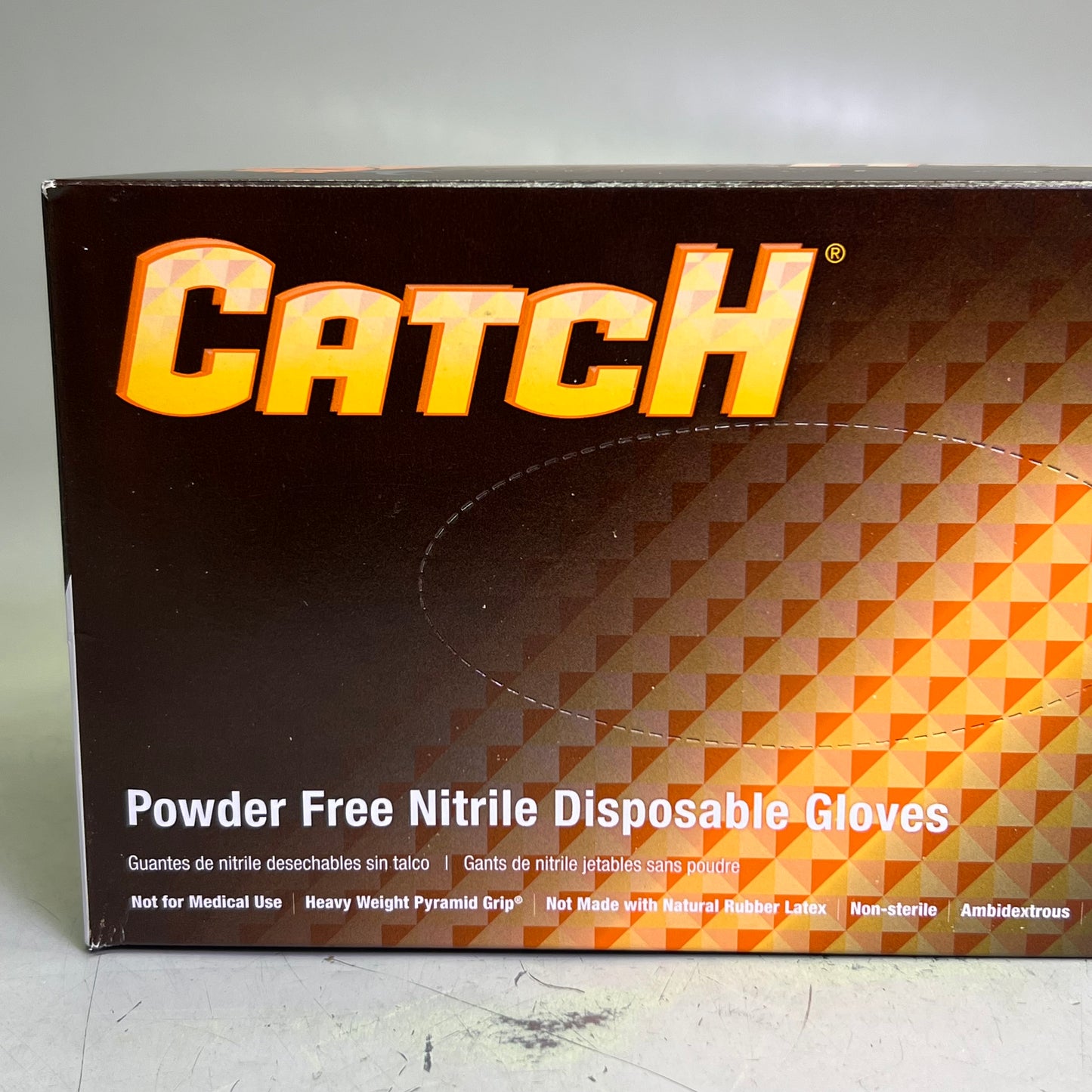 ADENNA (2 PACK) Catch Powder Free Nitrile Disposable Gloves Orange CAT459 Sz XXL