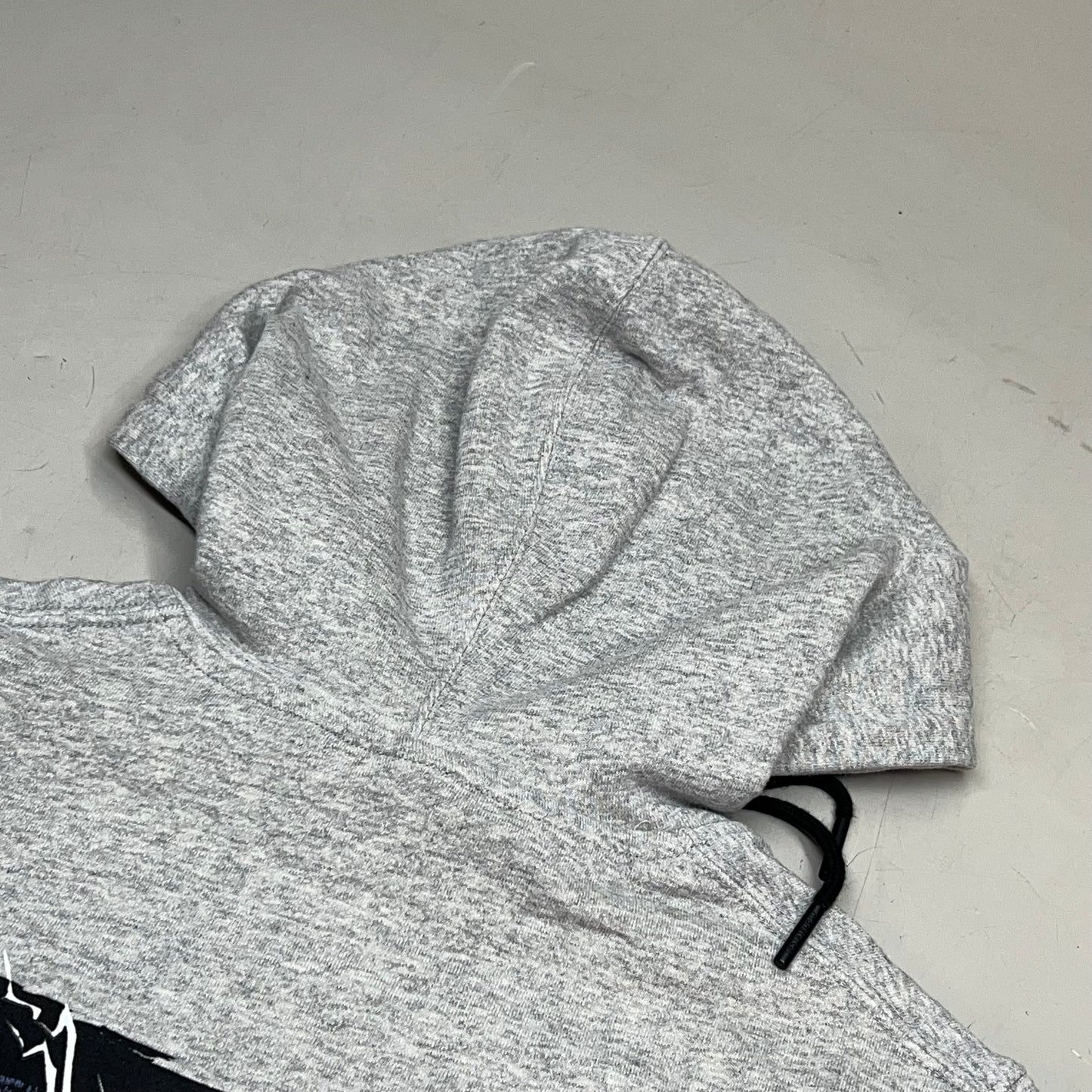 MONSTERCAT Records Hooded Pullover Sweatshirt  Men's Sz XS Heather Grey / Black