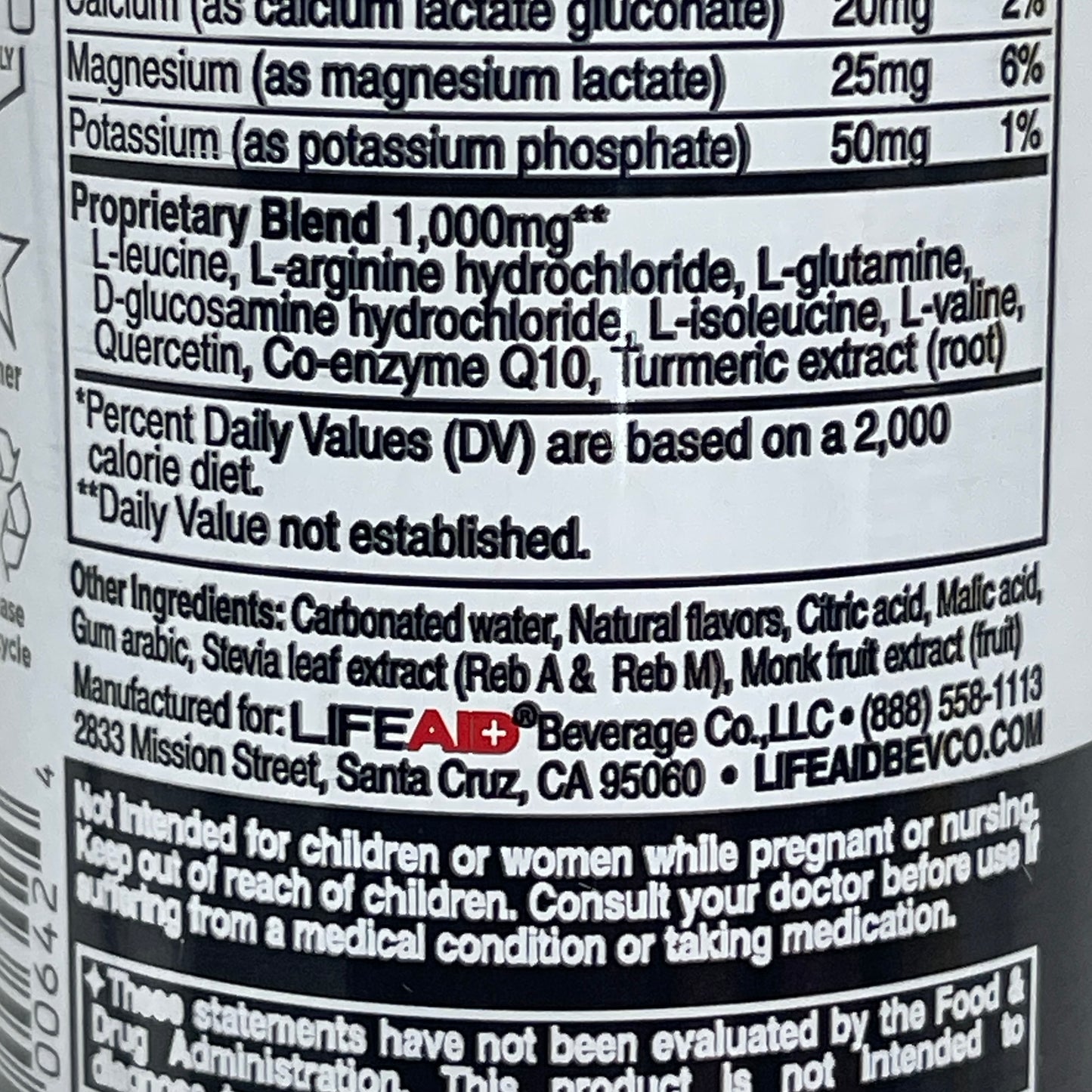 FITAID (12 PACK) RECOVERY Zero Sugar Post-Workout Citrus Medley 5 Cal 12 oz 7/25