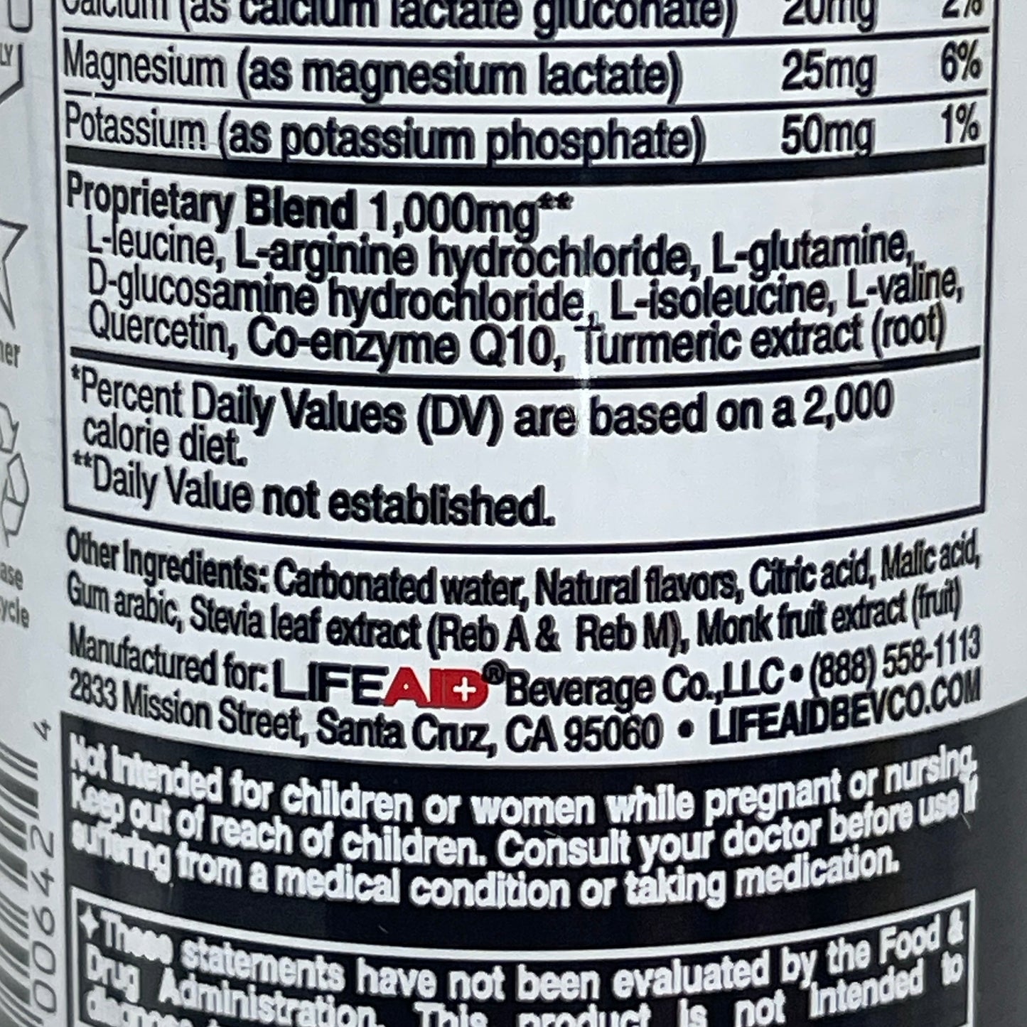 ZA@ FITAID (12 PACK) RECOVERY Zero Sugar Post-Workout Citrus Medley 5 Cal 12 oz 7/25 C