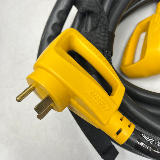 CAMCO Rv Extension Power Grip Extcord  50' 30A 125V/3750W 10 Ga Yellow 55197