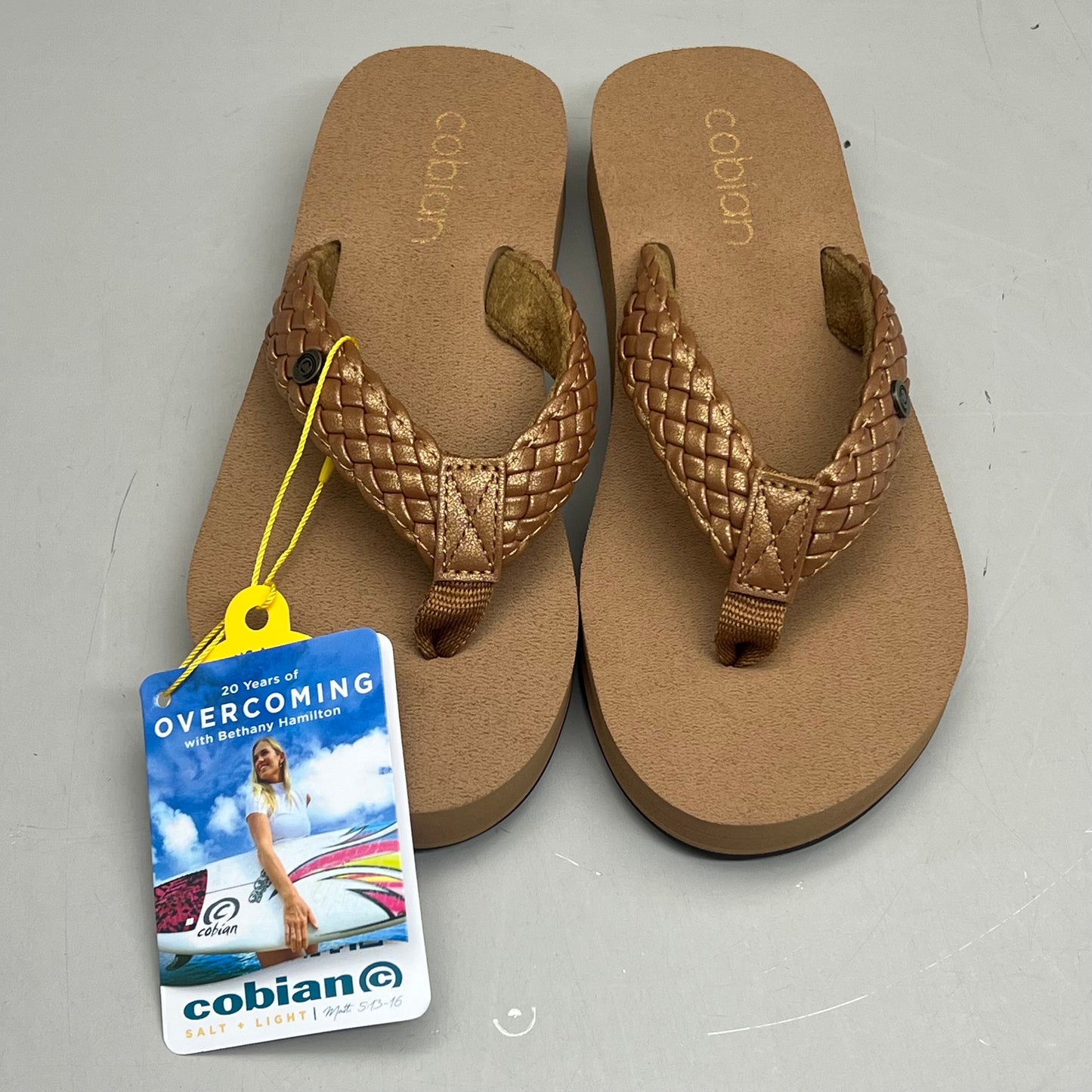 COBIAN Braided Bounce Sandals Women's SZ 7, EU 37 Chestnut BRB10-210-7