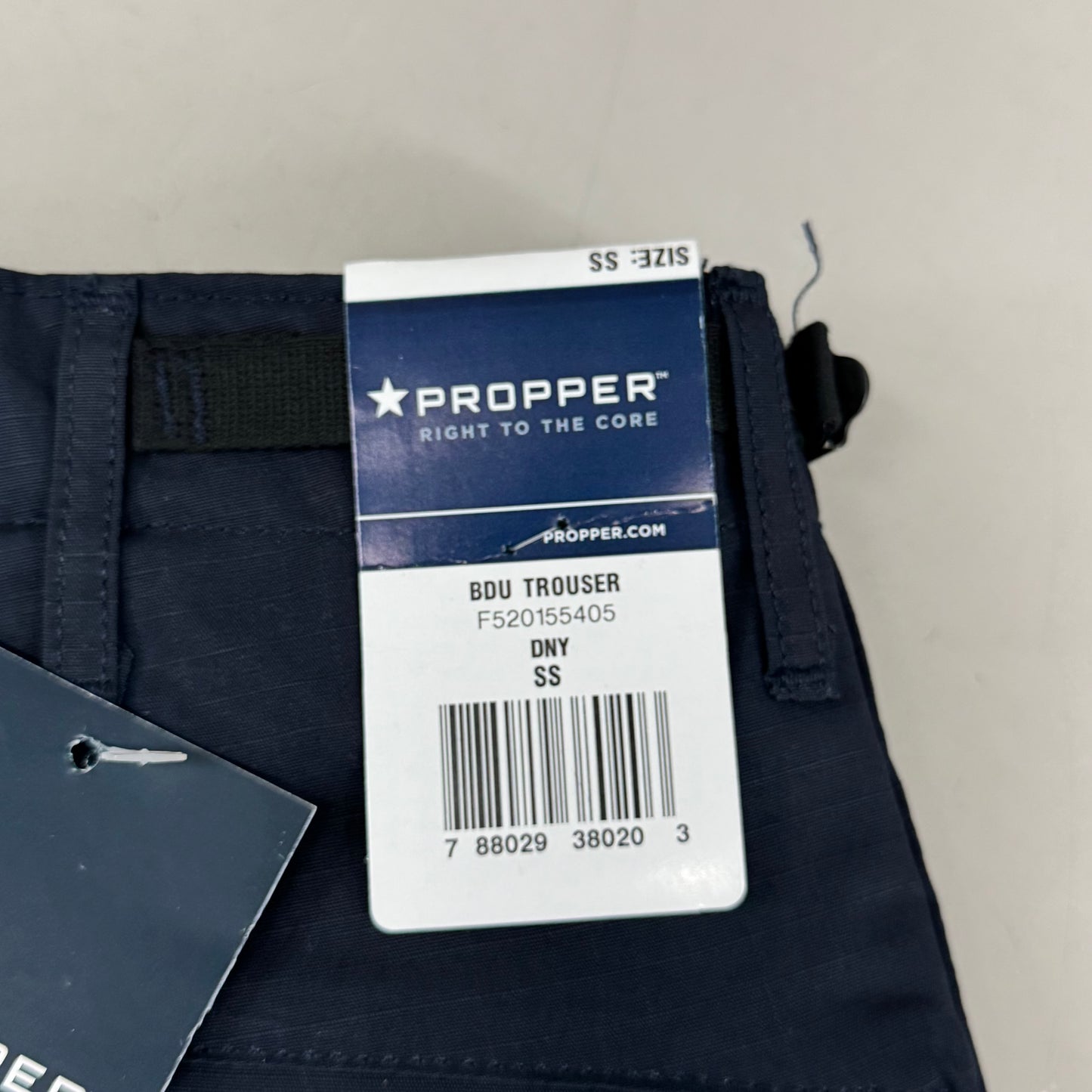 PROPPER BDU Trousers Button Fly 100% Cotton Women's SZ S Navy Blue 788029380203