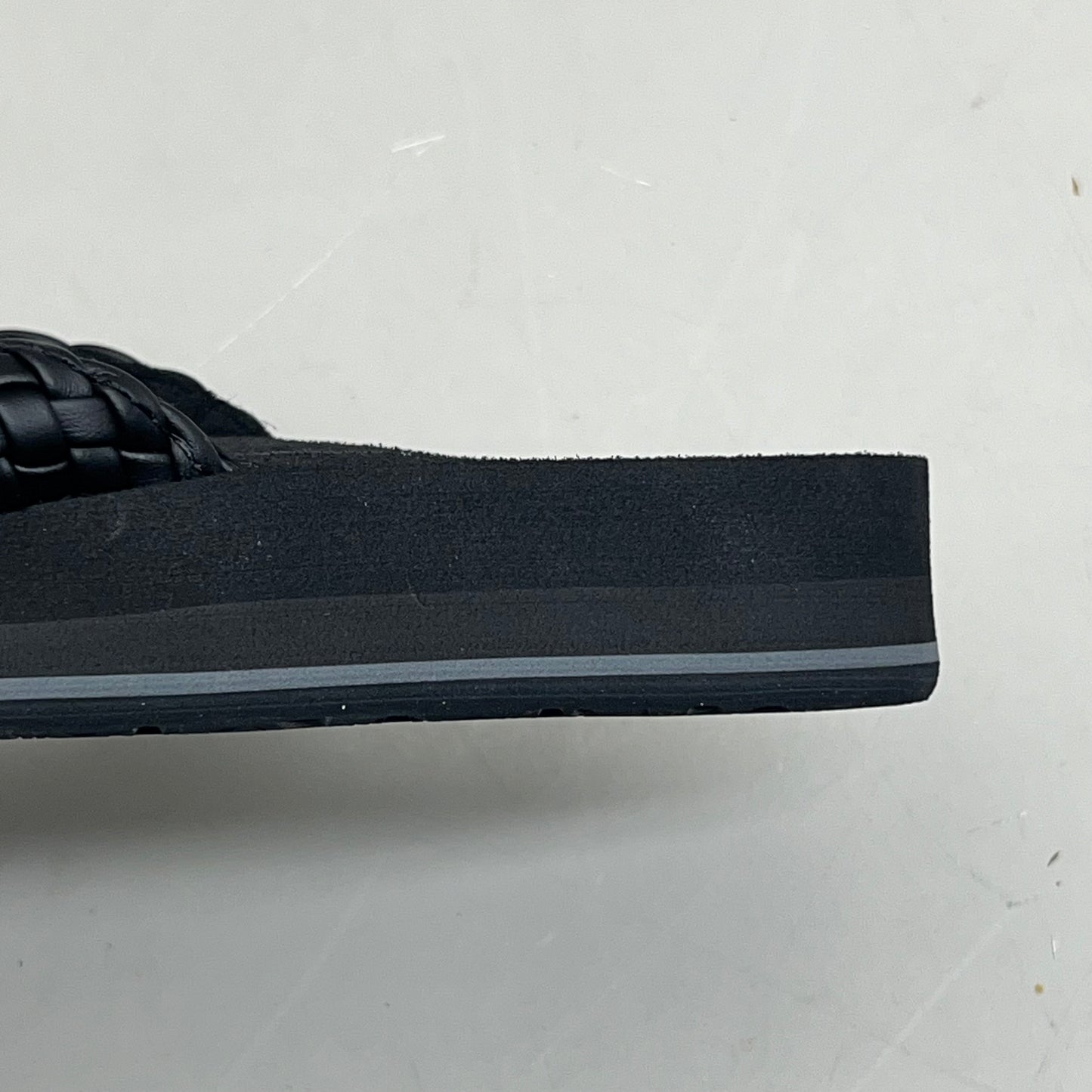 COBIAN Braided Bounce Synthetic Leather Sandals Women's Sz 10 EU 41 Black BRB10-001-10