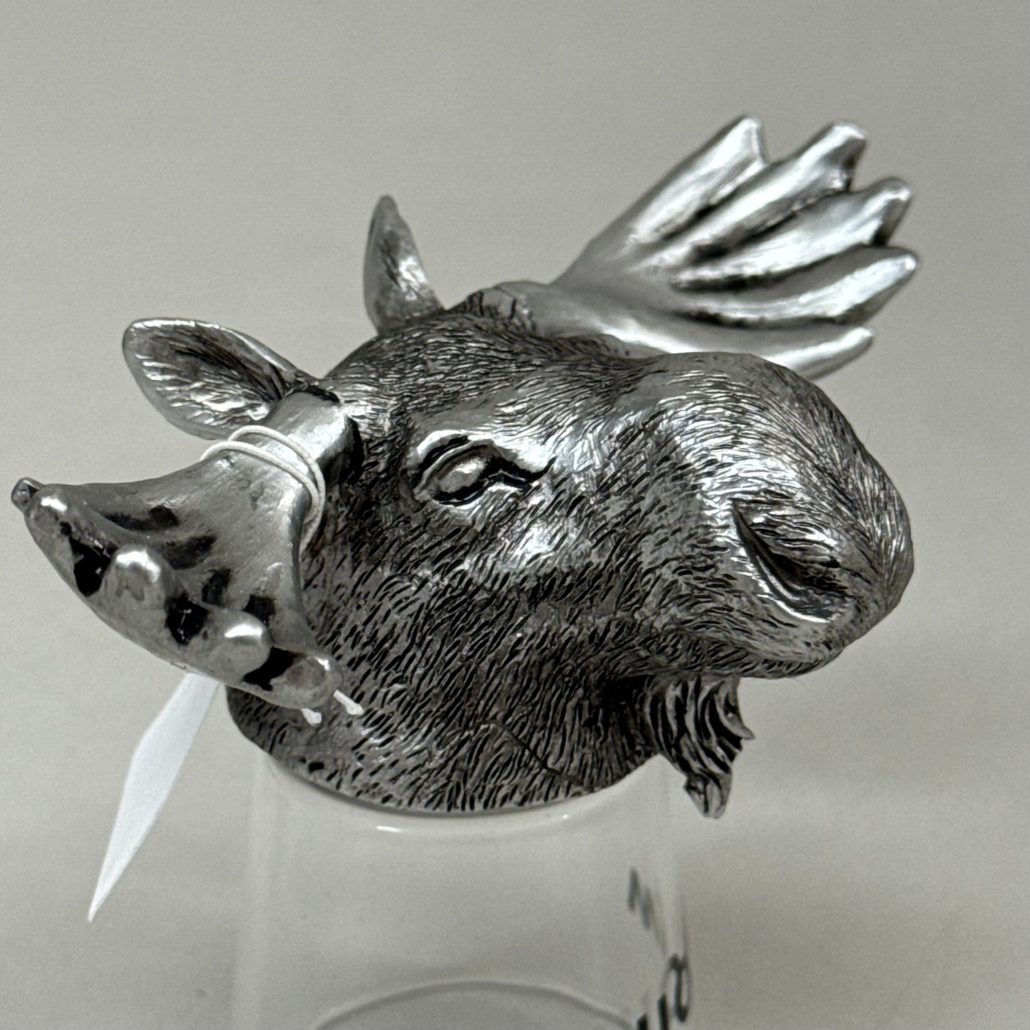 SHOSHONE (6 Pack) Moose Shot Glasses Wyoming Inscription Grey WK-SHT001