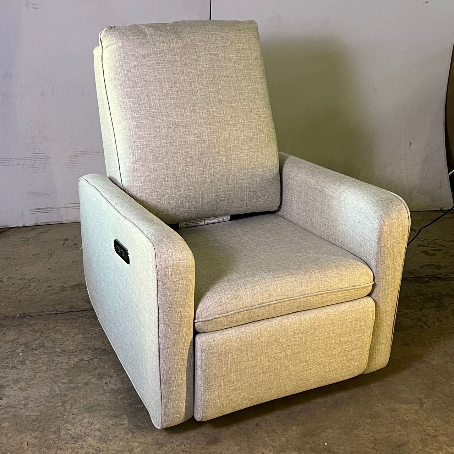 GRACO Teddi Charging Power Recliner Swivel Glider Steel Basketweave 06511-31X-FC