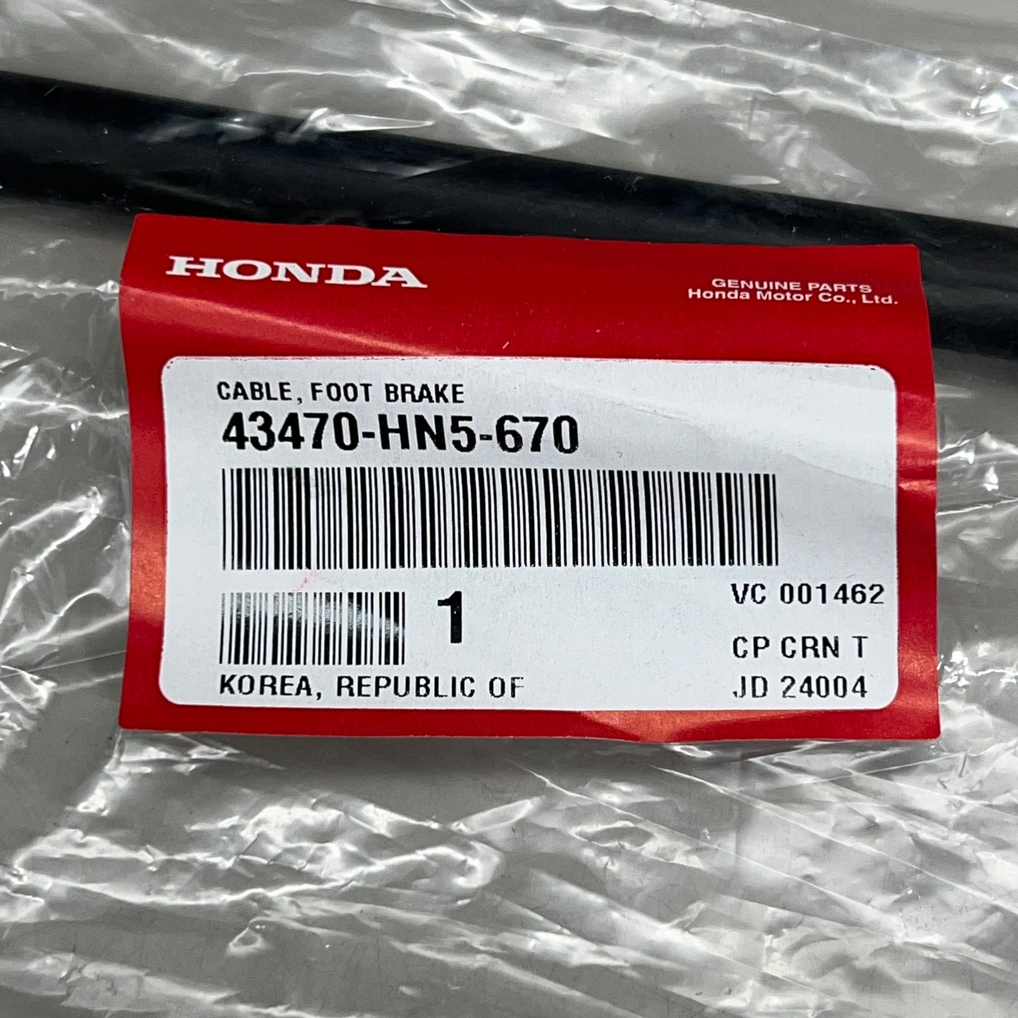 HONDA OEM Brake Cable Fits FourTrax Ranchers 2000-2007 Models 43470-HN5-670