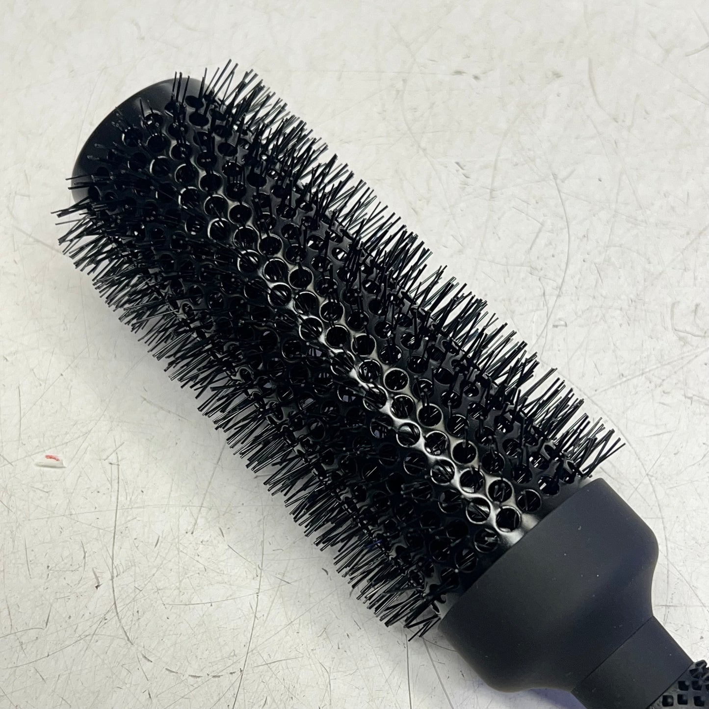 ERGO Ionic Ceramic Round Hair Brush Tourmaline Crystal Complex 1 3/4" Black ER43