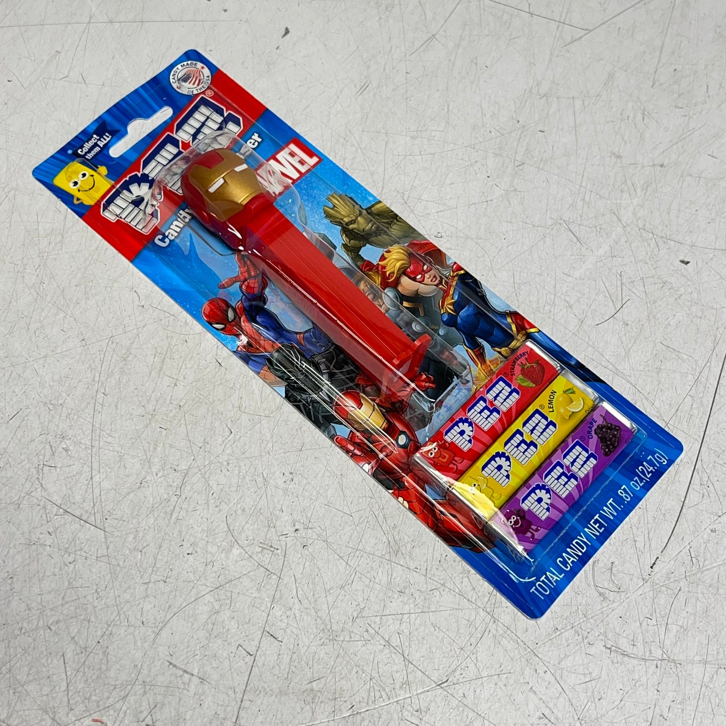 PEZ (6 PACK) Marvel Assorted Characters Candy Dispensers W/ Candy BB 12/30