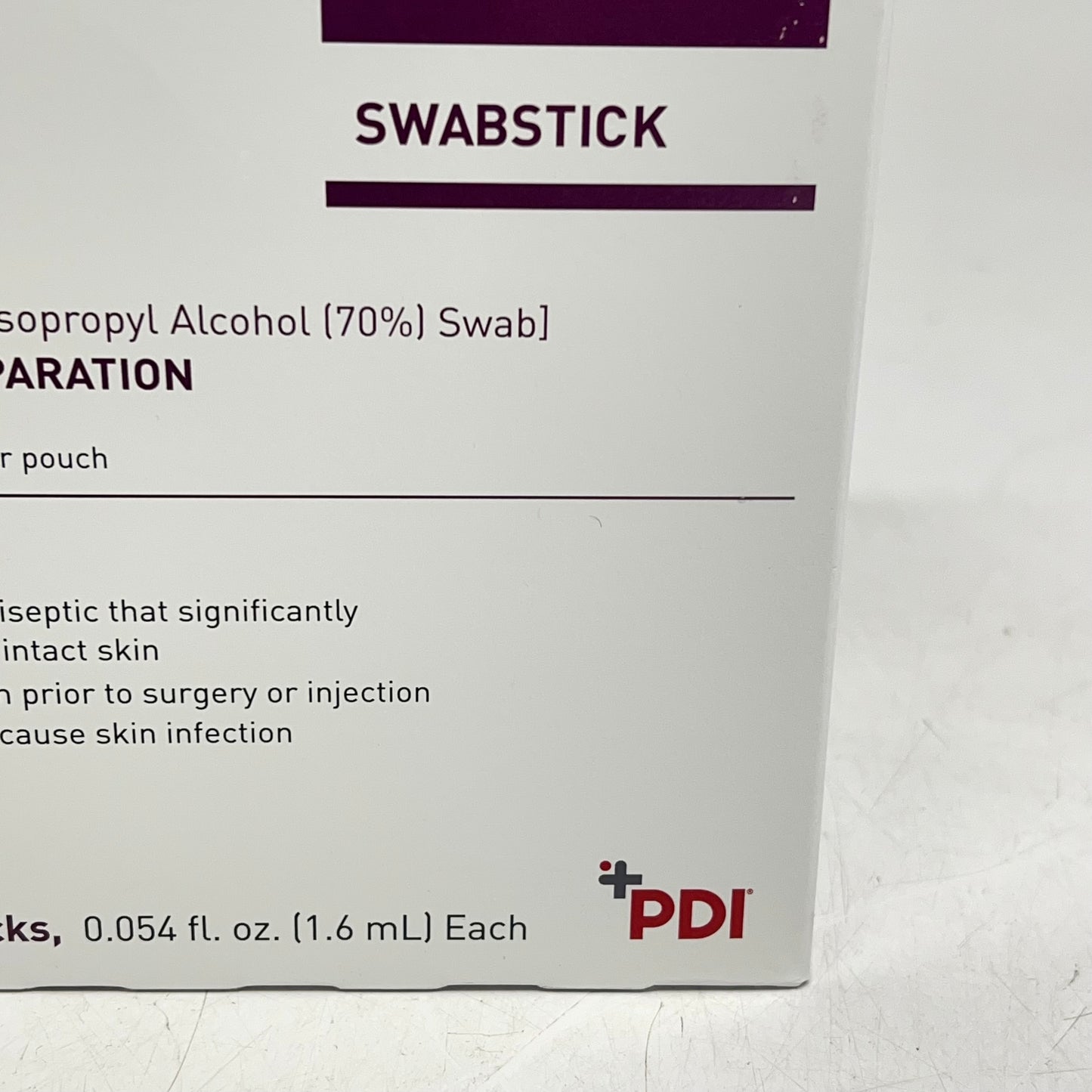 PDI (50 PACK) Prevantics Premoistened Swabsticks 2 Sided S40750 BB 10/27