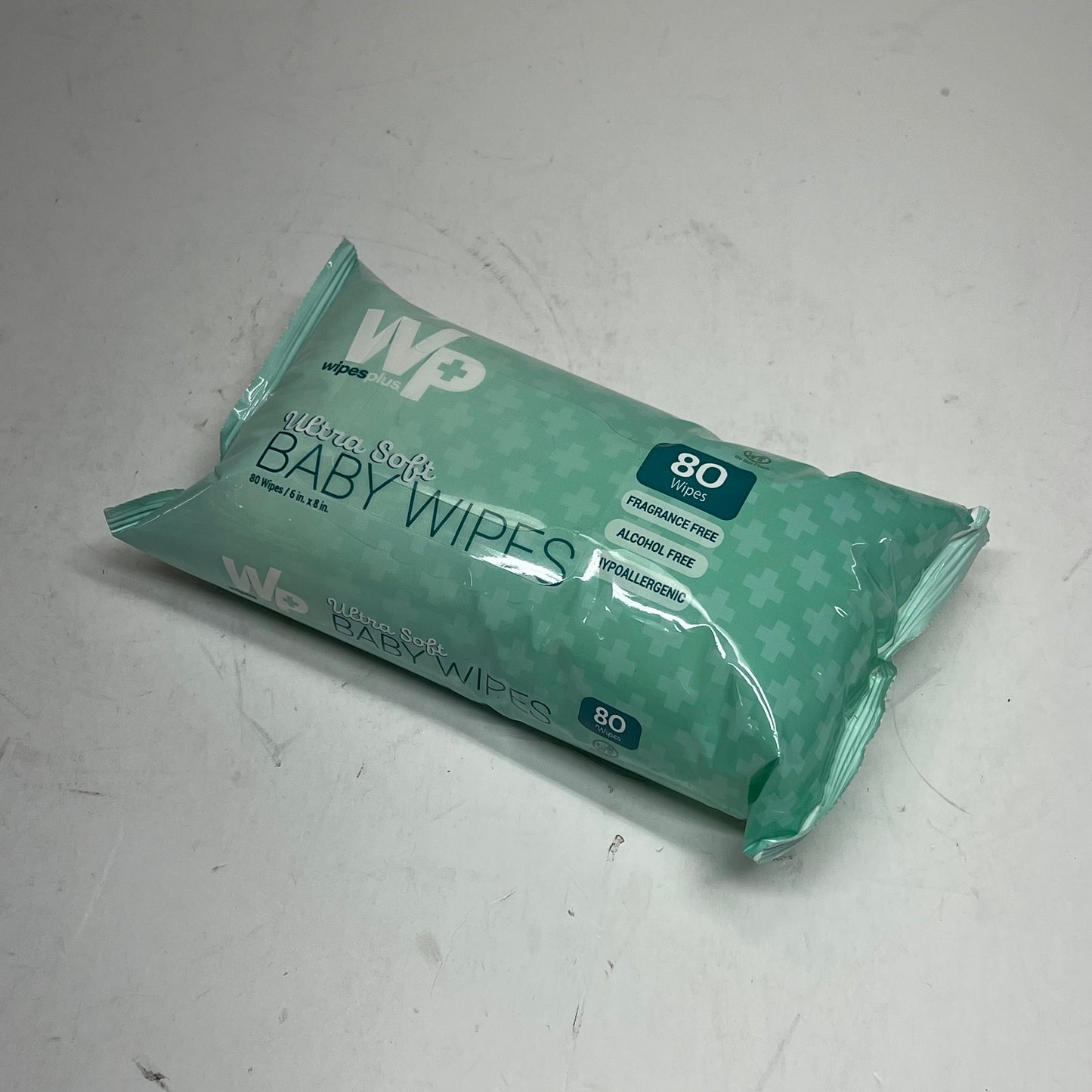 WP WIPES PLUS  (12 PACK, 80 EACH) Baby Wipes Unscented Alcohol Free BB 07/27